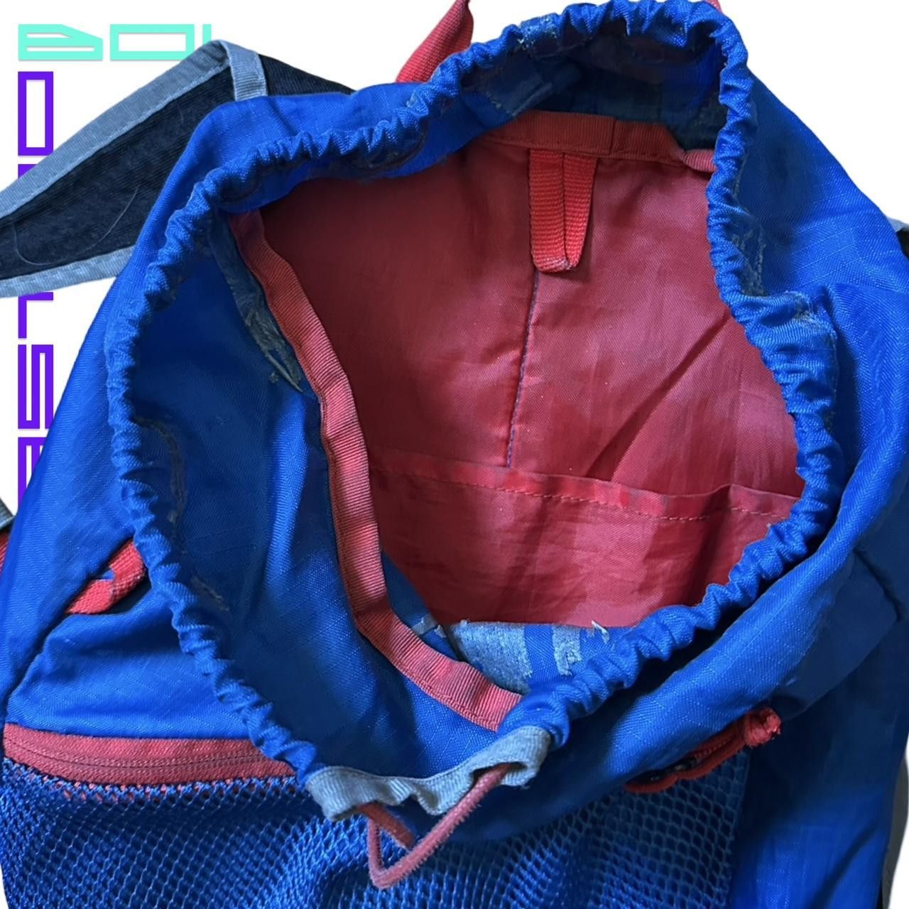 Jansport Jansport Blue Nylon Racing Mini Backpack Size ONE SIZE - 6 Thumbnail