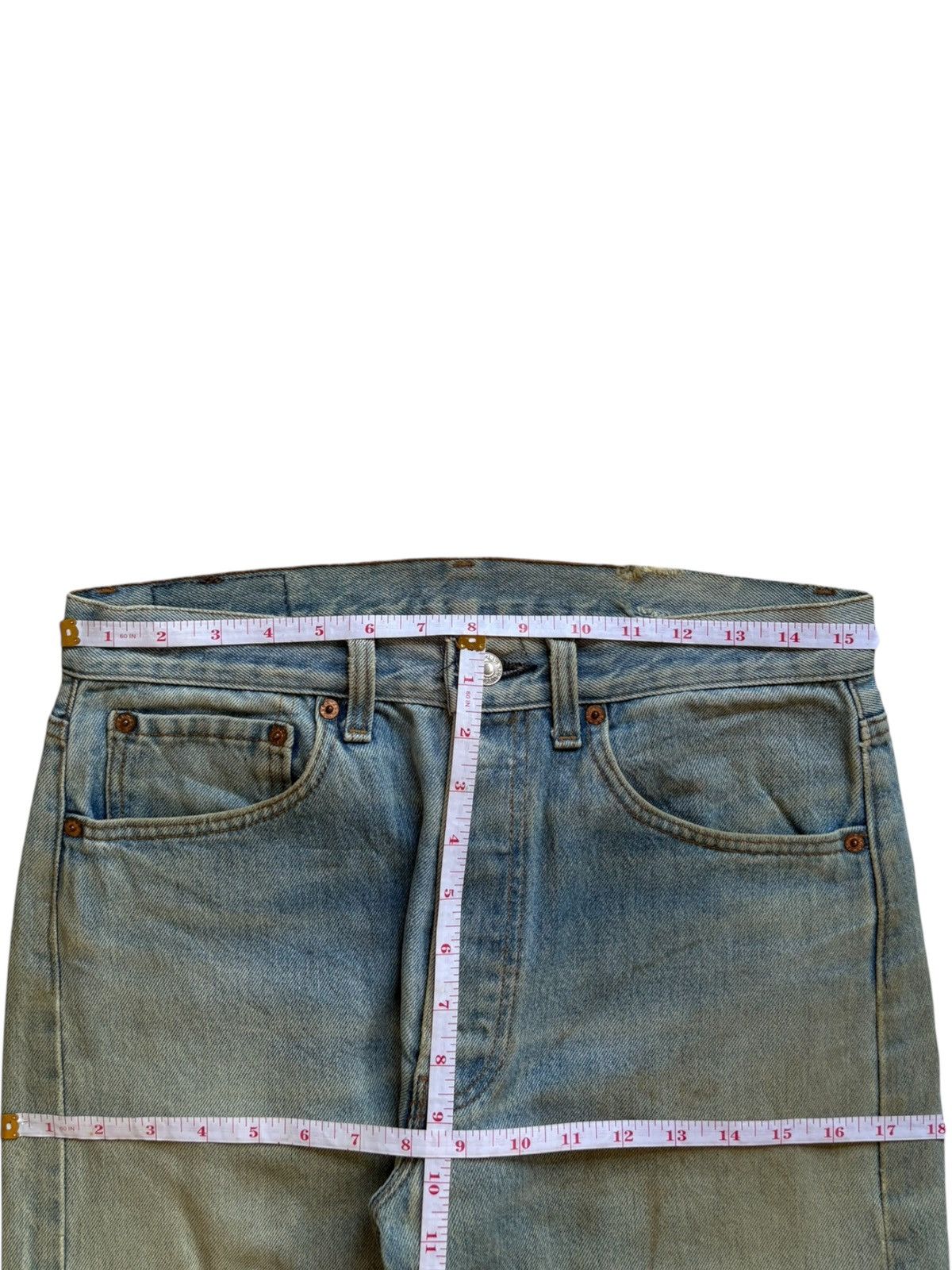 Levi's Vintage 90s Levis 501 Mud Wash Distressed Jeans Size US 31 - 11 Thumbnail