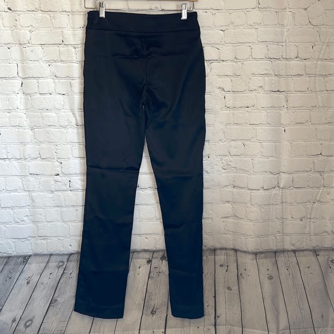 White House Black Market White House Black Market Black Satin Pants Women’s size 2 Size 26" / US 2 / IT 38 - 7 Thumbnail