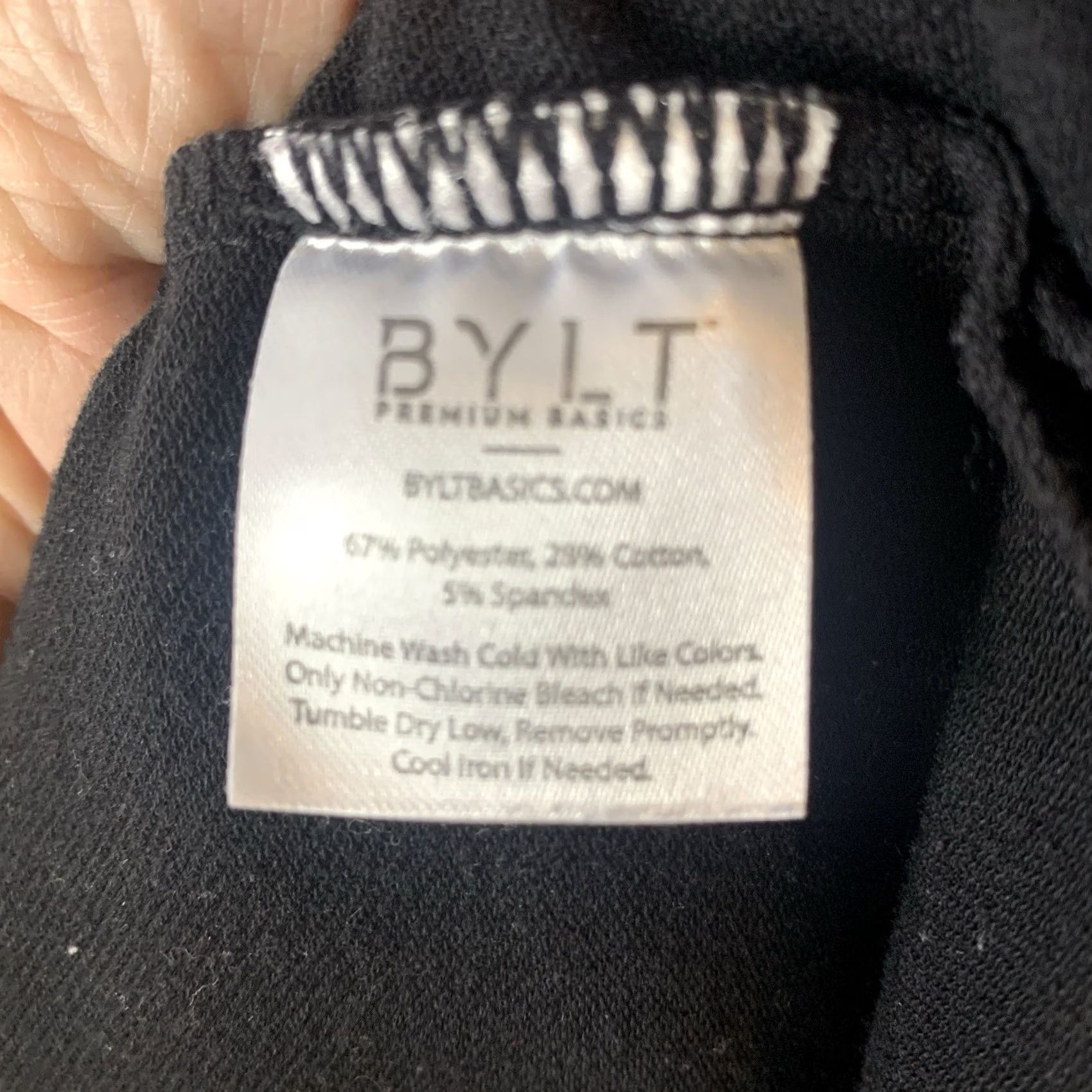 Vintage BYLT Basic Crew Shirt Mens Medium Black Long Sleeve Split Hem Nature Hiking Casual Everyday Modern Size US M / EU 48-50 / 2 - 4 Thumbnail