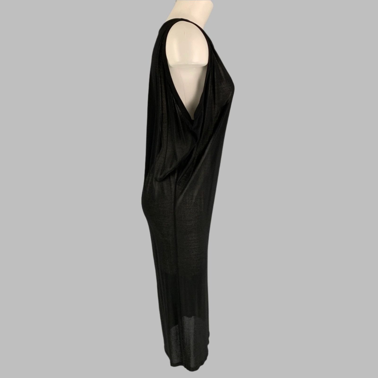 Giambattista Valli Size S Black Viscose Blend Sheer Sleeveless Dress Size M / US 6-8 / IT 42-44 - 2 Thumbnail
