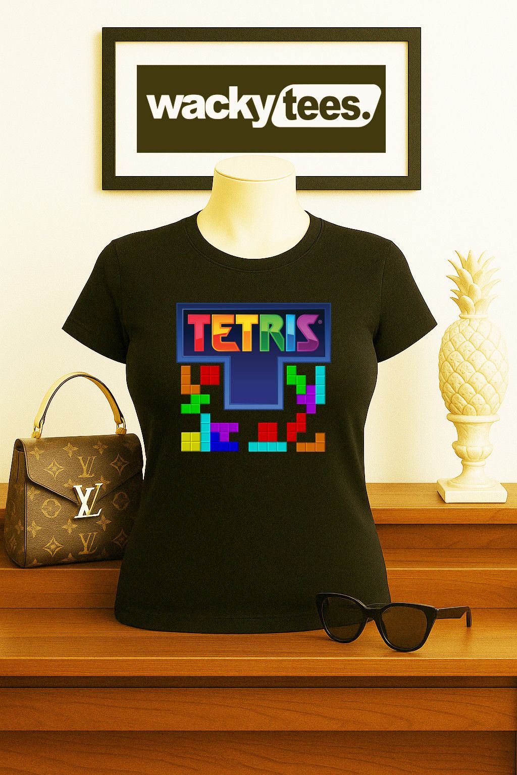 Other Tetris Brick Game Retro Classic Graphic Tee Shirt Size US L / EU 52-54 / 3 - 5 Thumbnail