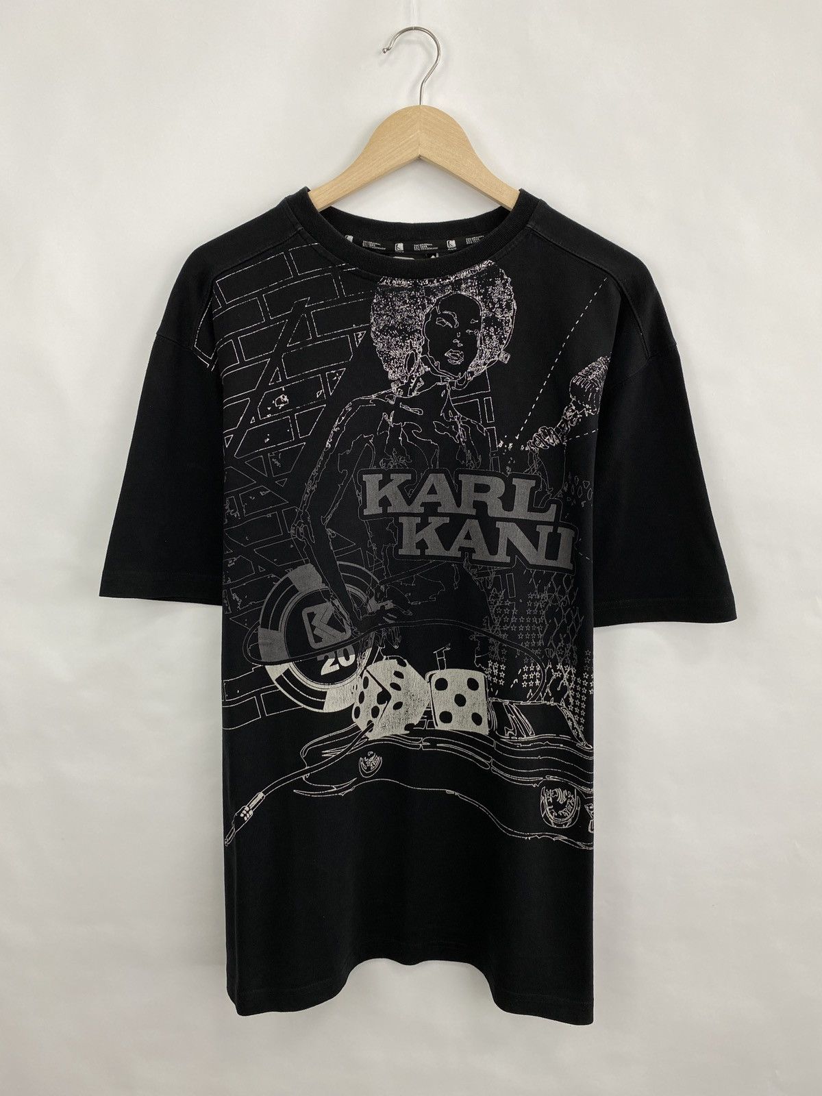 Karl Kani × Vintage 🇺🇸 Vintage 90s Karl Kani Rap Big Logo T-Shirt Y2K Rare Retro Size US L / EU 52-54 / 3 - 3 Thumbnail