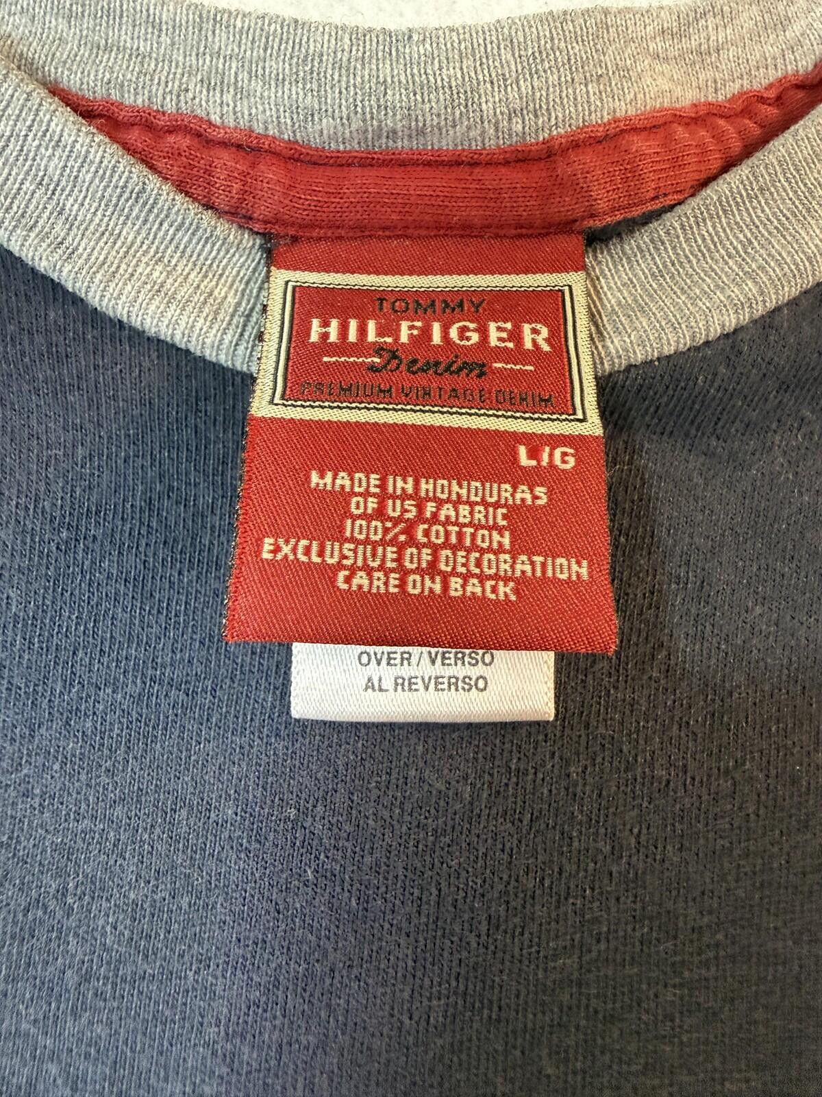 Tommy Hilfiger Tommy Hilfiger Shirt Mens L Navy Ringer Retro Vintage Y2K Size US L / EU 52-54 / 3 - 3 Thumbnail