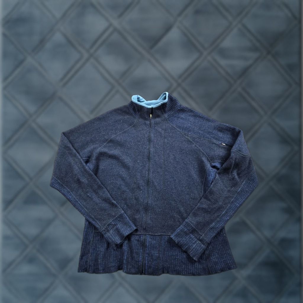 Mountain Hardwear Mountain Hardwear Sweater XL Womens Blue Full Zip Wool Blend Cardigan Size XL / US 12-14 / IT 48-50 - 1 Thumbnail