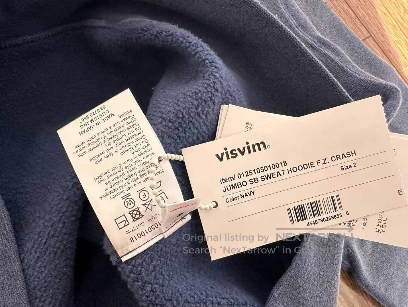 Visvim visvim jumbo sb sweat hoodie navy. Size US M / EU 48-50 / 2 - 3 Thumbnail