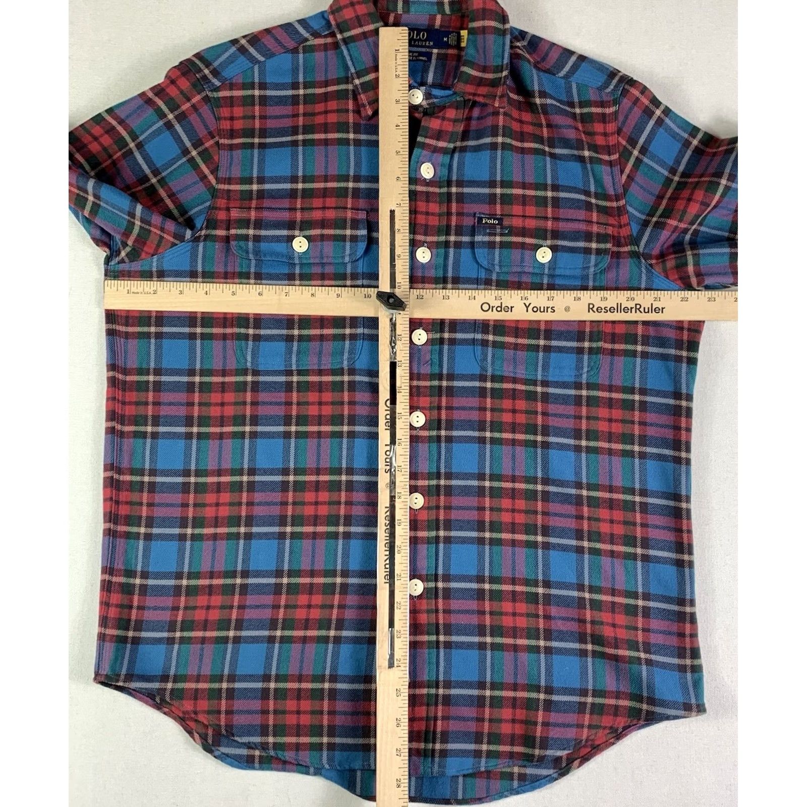 Polo Ralph Lauren Polo Ralph Lauren Shirt Mens Medium Classic Red Blue Plaid Performance Flannel Size US M / EU 48-50 / 2 - 5 Thumbnail
