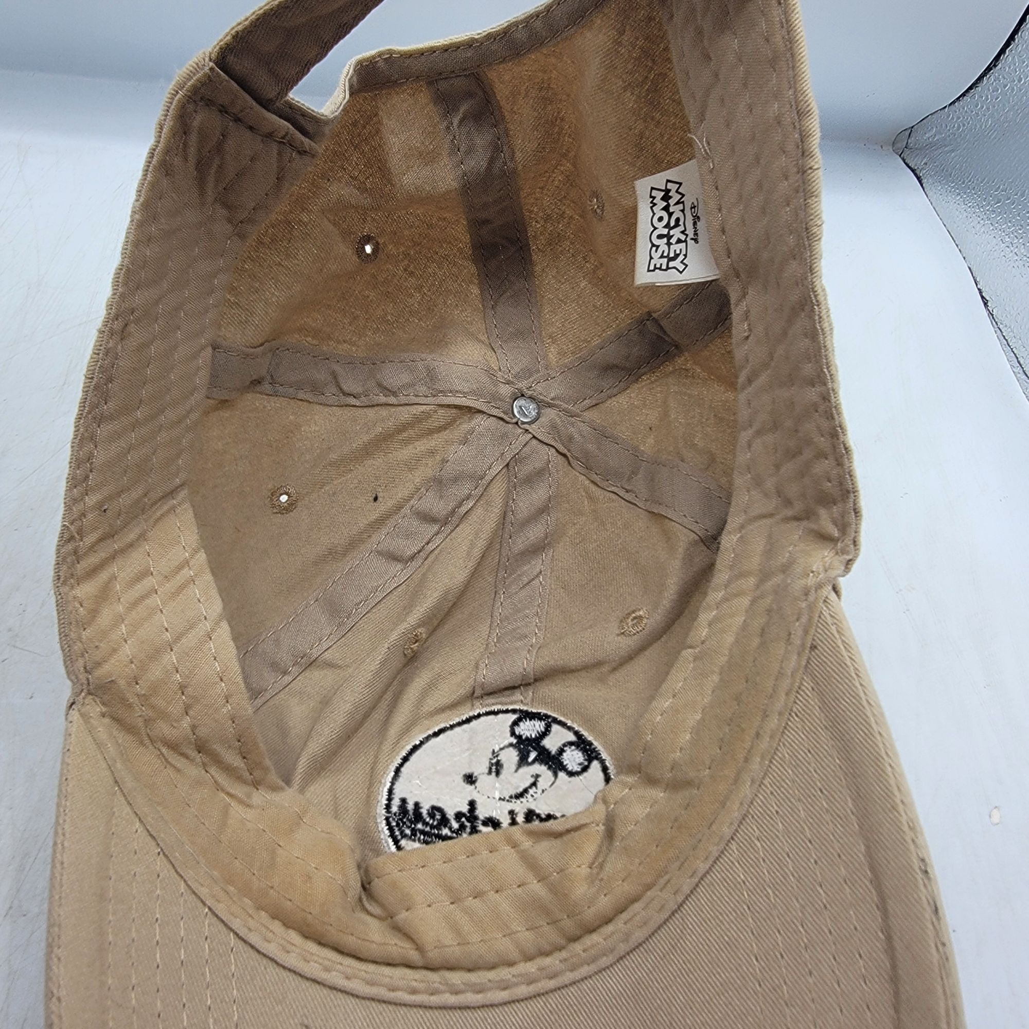 Disney Disney Mickey Mouse Beige Baseball Hat Cap Adjustable Casual Size ONE SIZE - 7 Thumbnail