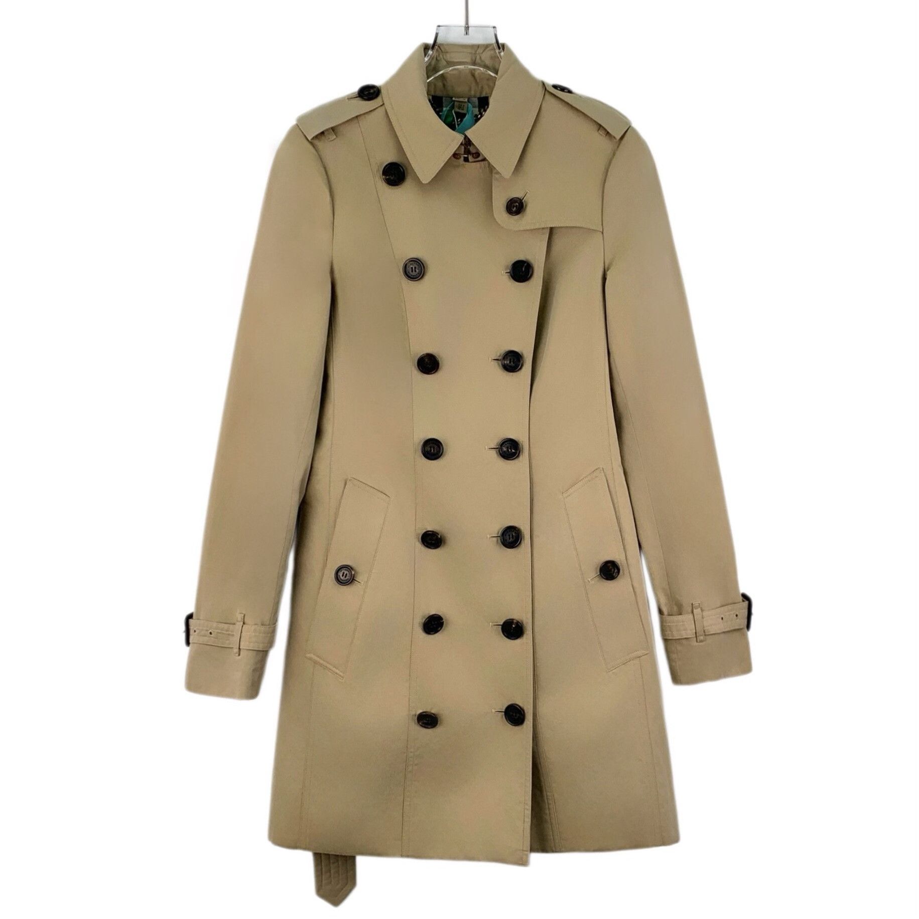 Burberry Burberry Cotton Brown Coat S Women Size S / US 4 / IT 40 - 1 Thumbnail