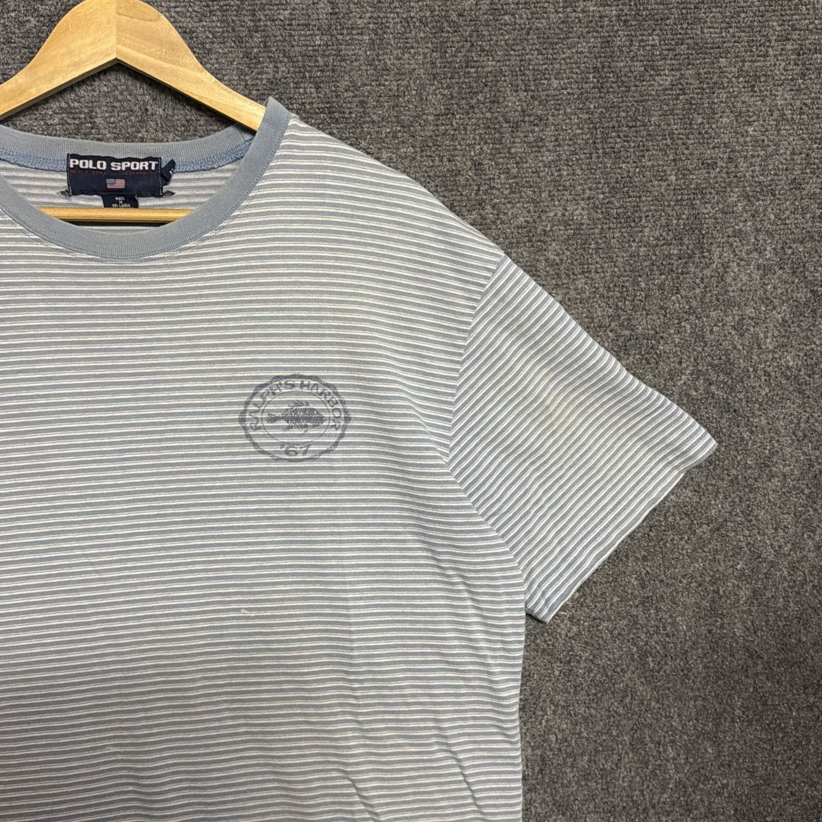 Polo Ralph Lauren Vintage Polo Ralph Lauren Shirt Mens Large Blue 90s Sport Size US L / EU 52-54 / 3 - 2 Thumbnail