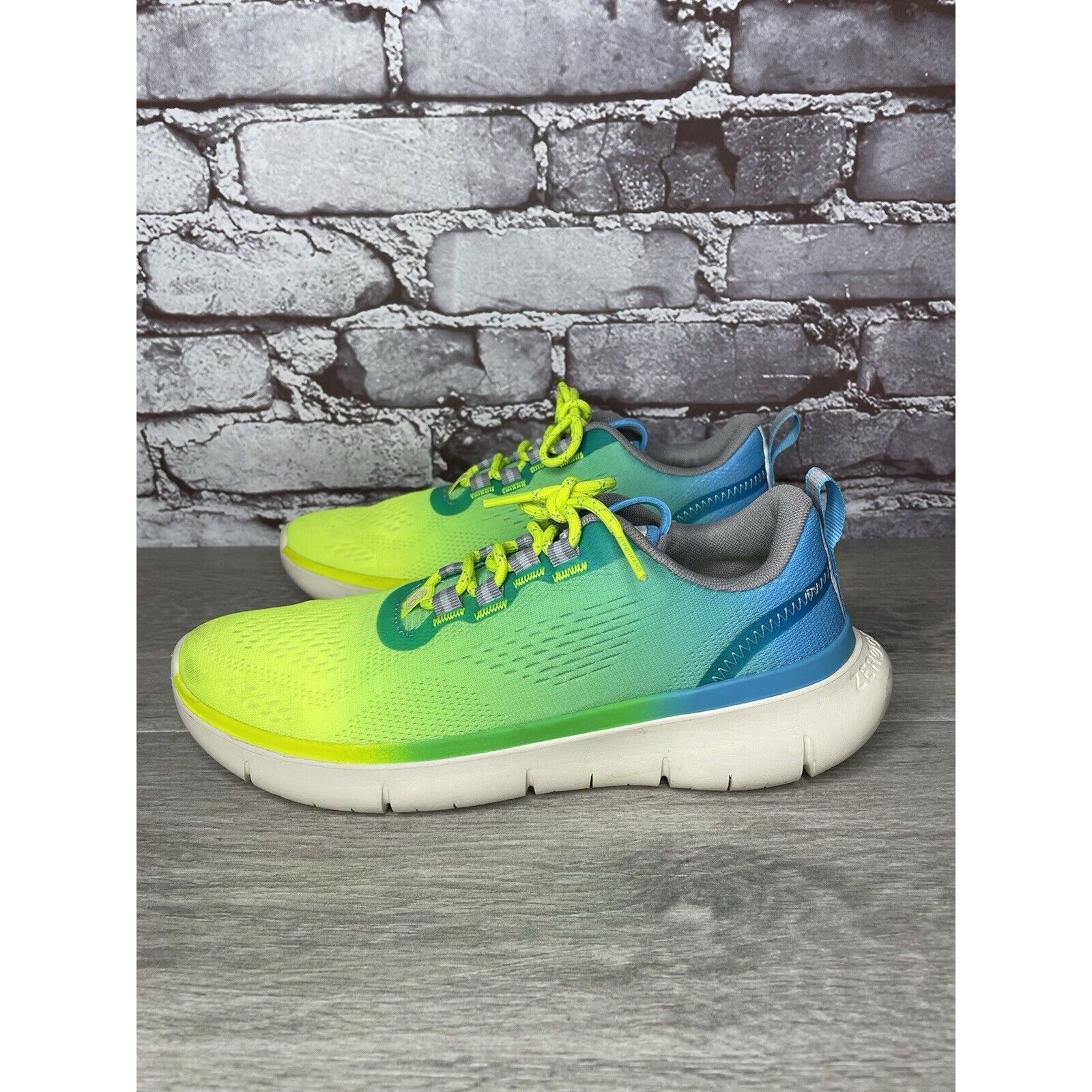 Cole Haan Cole Haan Zero Grand 212850 Journey Blue Yellow Synthetic Sh Size US 7.5 / IT 37.5 - 14 Thumbnail