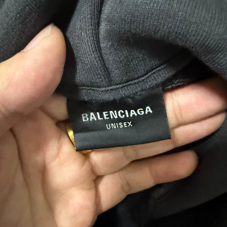 Balenciaga Balenciaga 24fw New Logo Washed Hoodie 2503-Nextarrow Size US XL / EU 56 / 4 - 5 Thumbnail