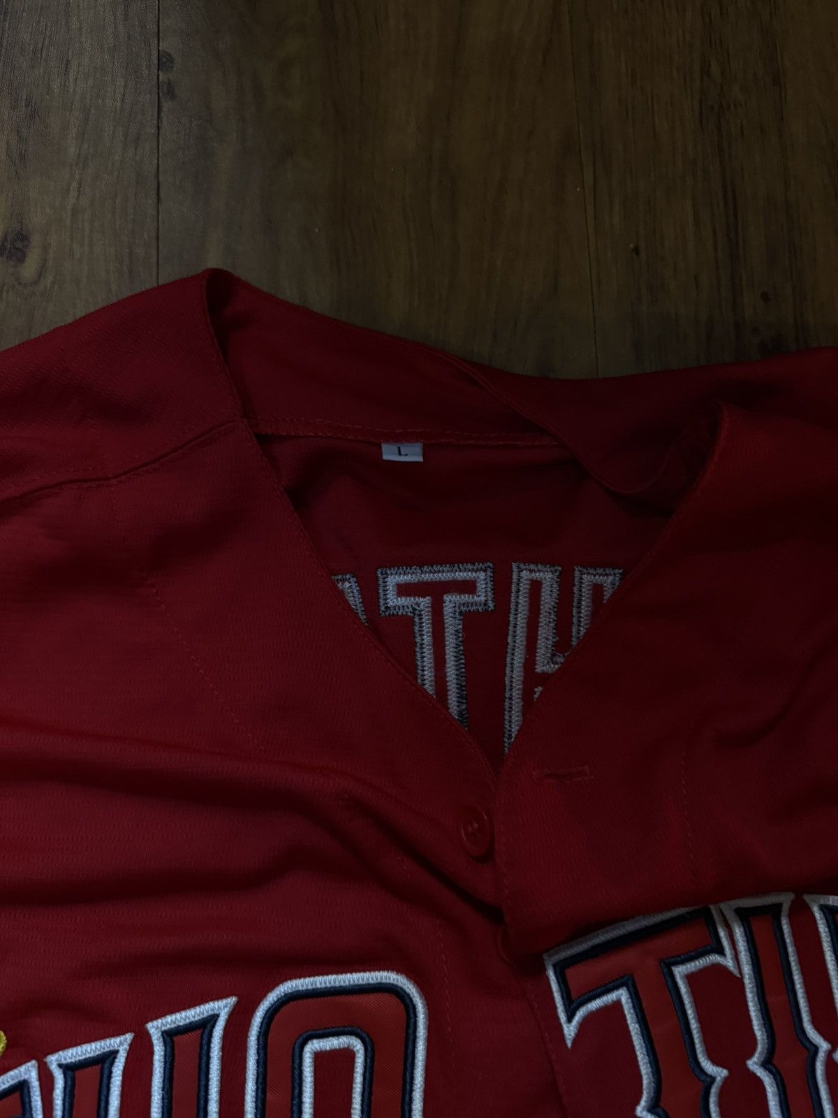 Other × Vintage Shohei Ohtani Showtime Button-Down Jersey RED Size US L / EU 52-54 / 3 - 5 Thumbnail