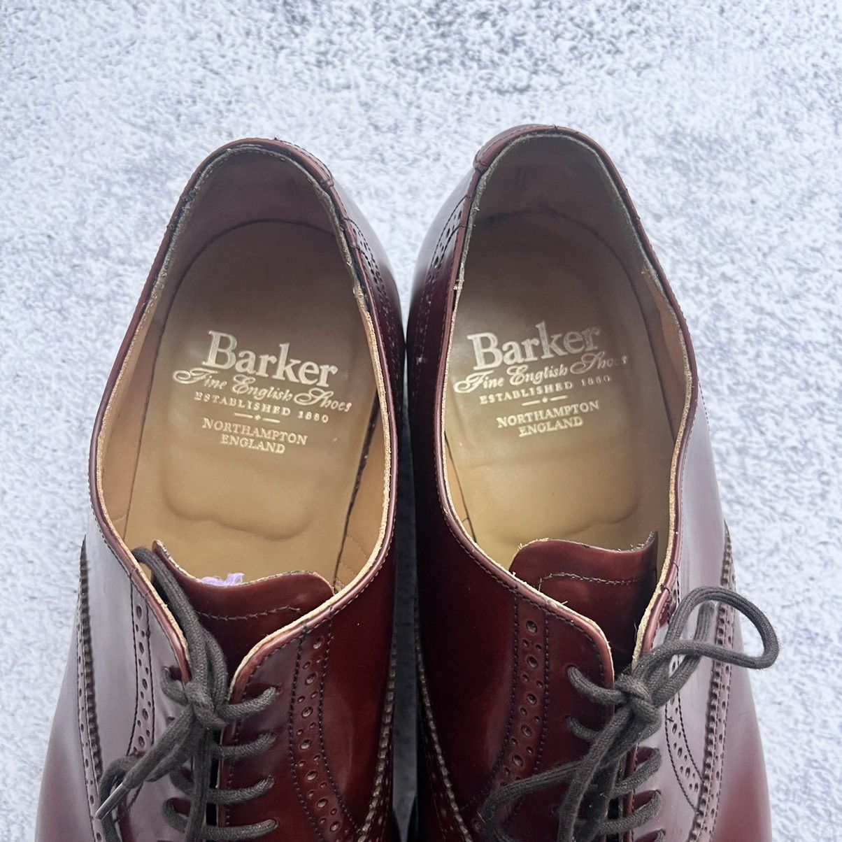 Barker × Handmade Barker England Handmade Brown Oxford leather US10 Size US 10 / EU 43 - 7 Thumbnail