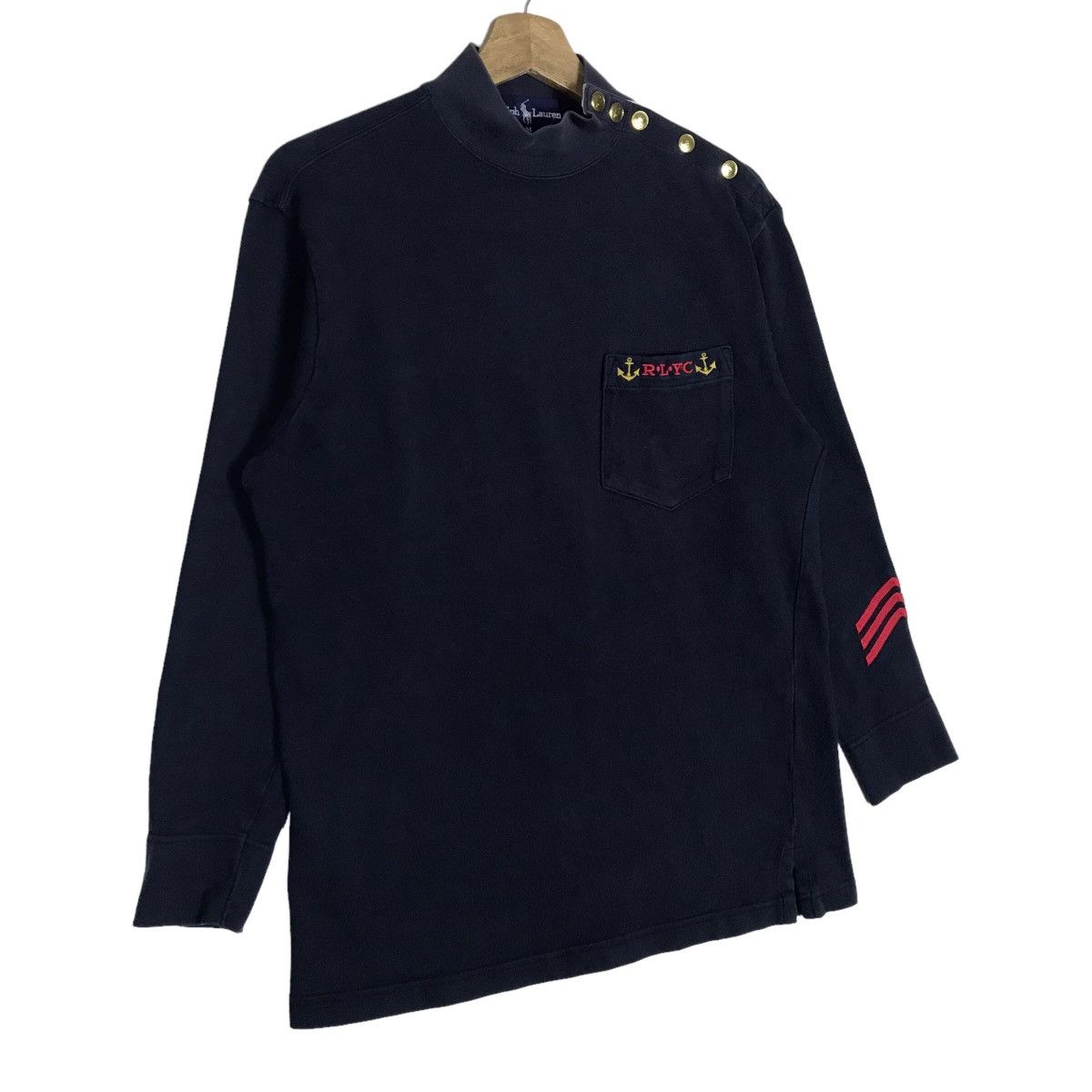 Vintage Ralph Lauren Turtle Neck Sailing Gear Long Sleeve