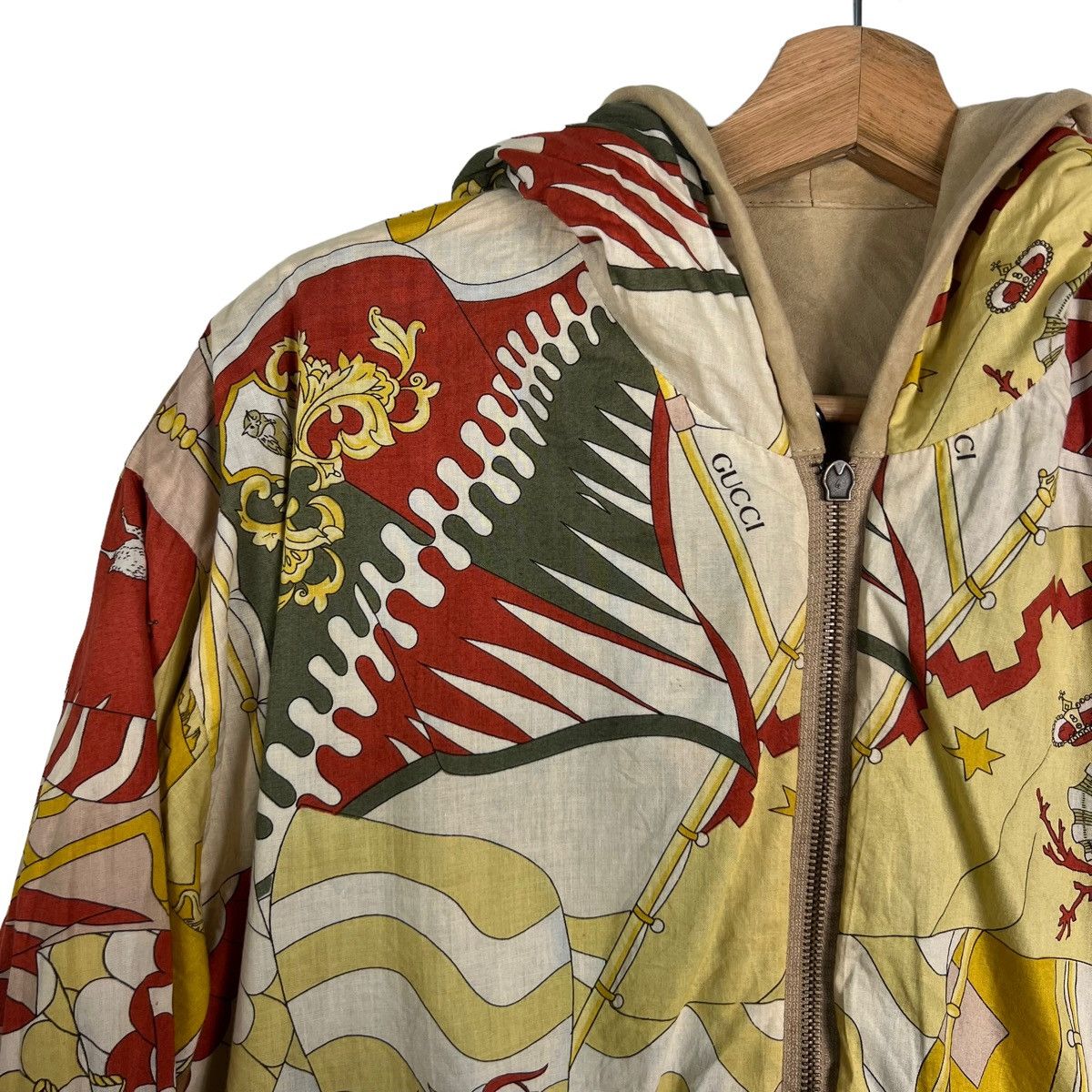Gucci VINTAGE DEER LEATHER BOMBER JACKET GUCCI RARE LINING DESIGN Size M / US 6-8 / IT 42-44 - 17 Thumbnail