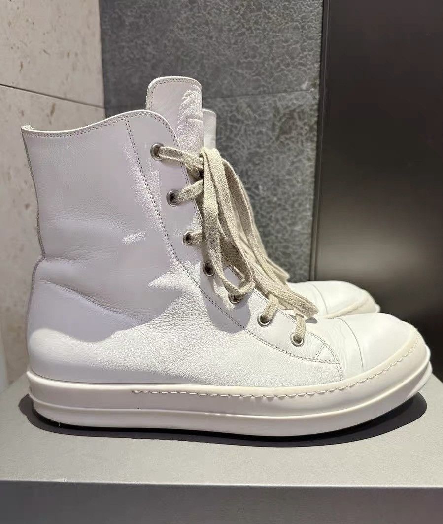 Rick Owens Rick Owens Mainline Milk White High-Top Size US 8 / EU 41 - 4 Thumbnail