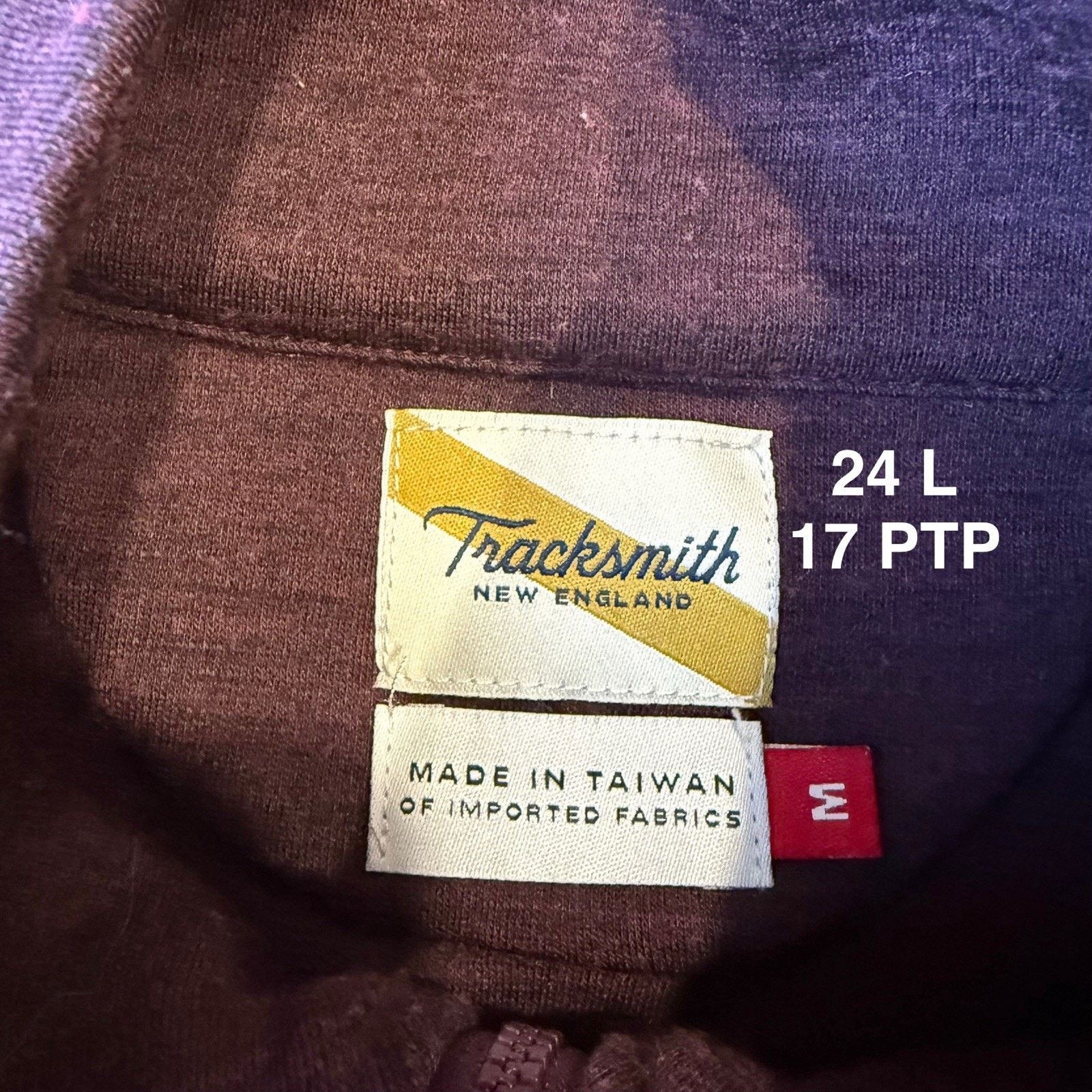 Tracksmith New England Tracksmith Merino Wool 1/4 Zip Pullover Women's M Maroon Size M / US 6-8 / IT 42-44 - 7 Thumbnail