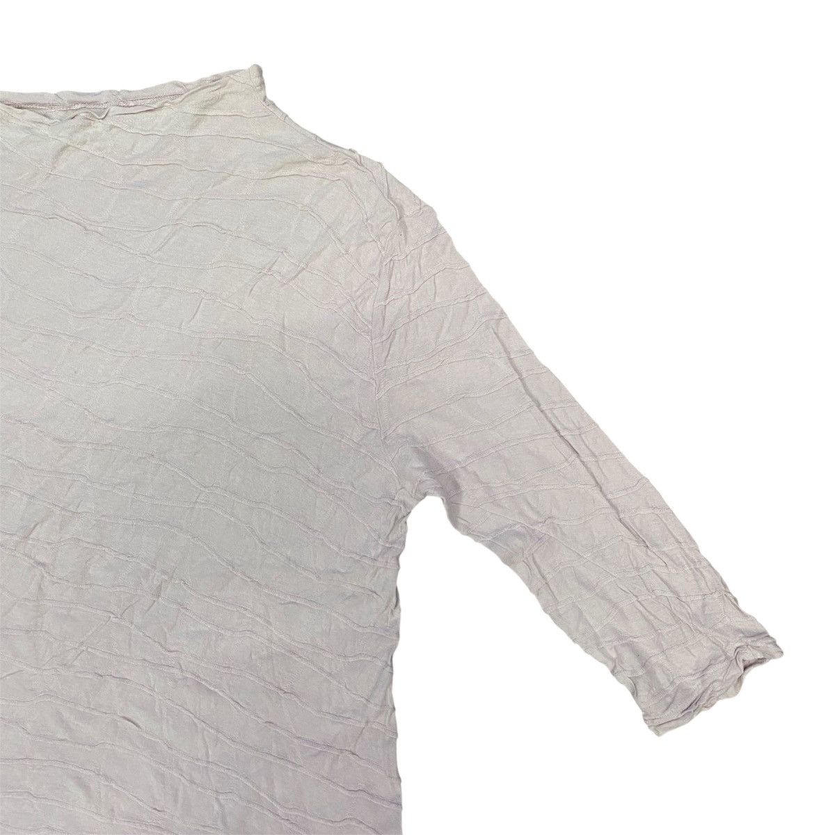 Issey Miyake Plantation Issey Miyake Top Blouse Textured Knit Size XS / US 0-2 / IT 36-38 - 3 Thumbnail