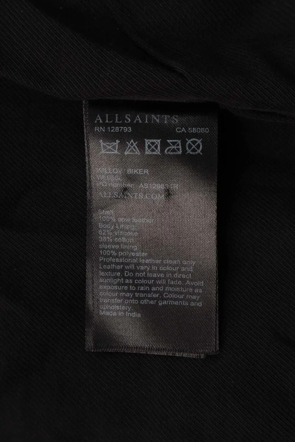 Allsaints Women's AllSaints Willow Leather Biker Jacket Size XS Size XS / US 0-2 / IT 36-38 - 7 Thumbnail