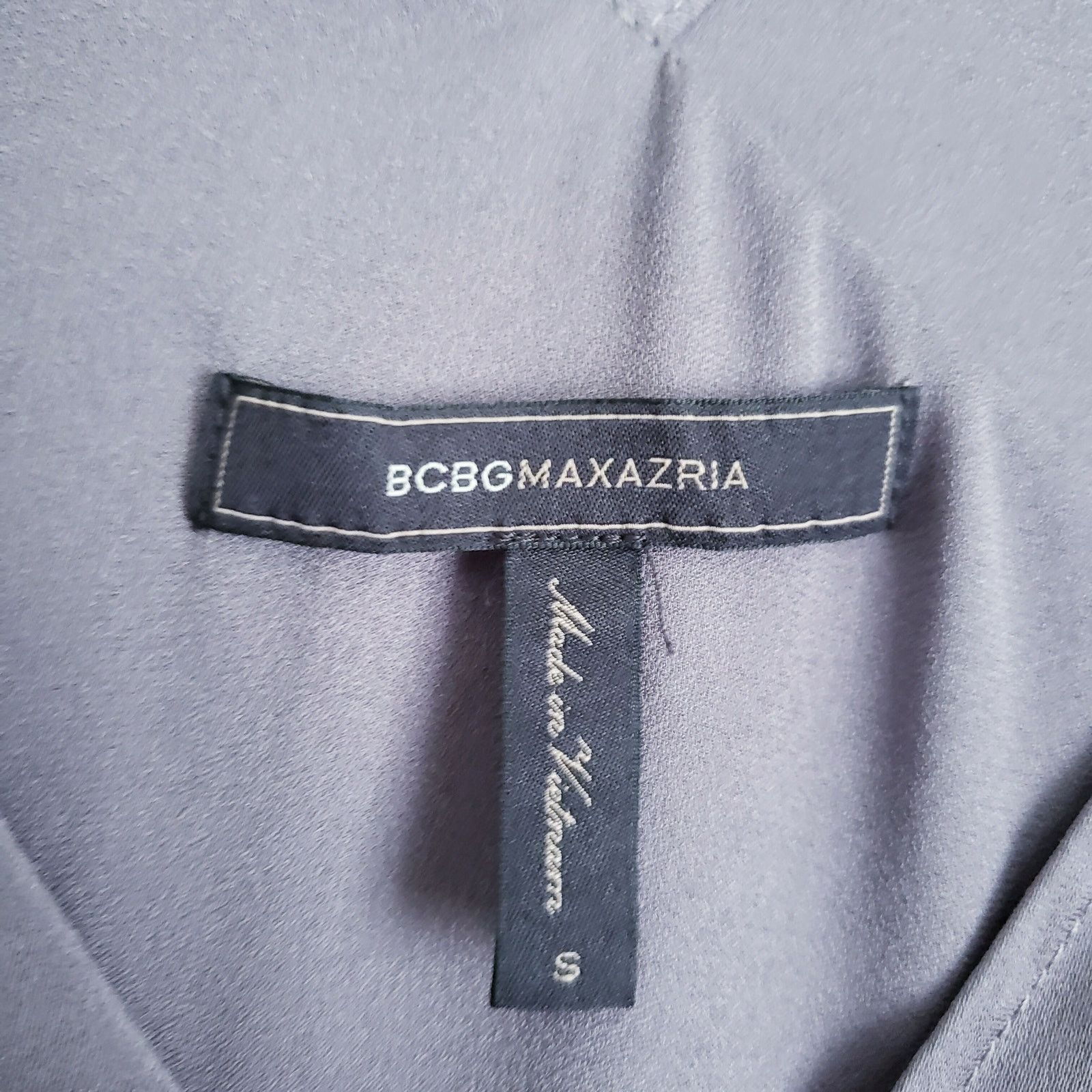 Bcbgmaxazria BCBGMaxazria Gray Asymmetric Pullover Sleeveless Blouse Sz S Size S / US 4 / IT 40 - 5 Thumbnail