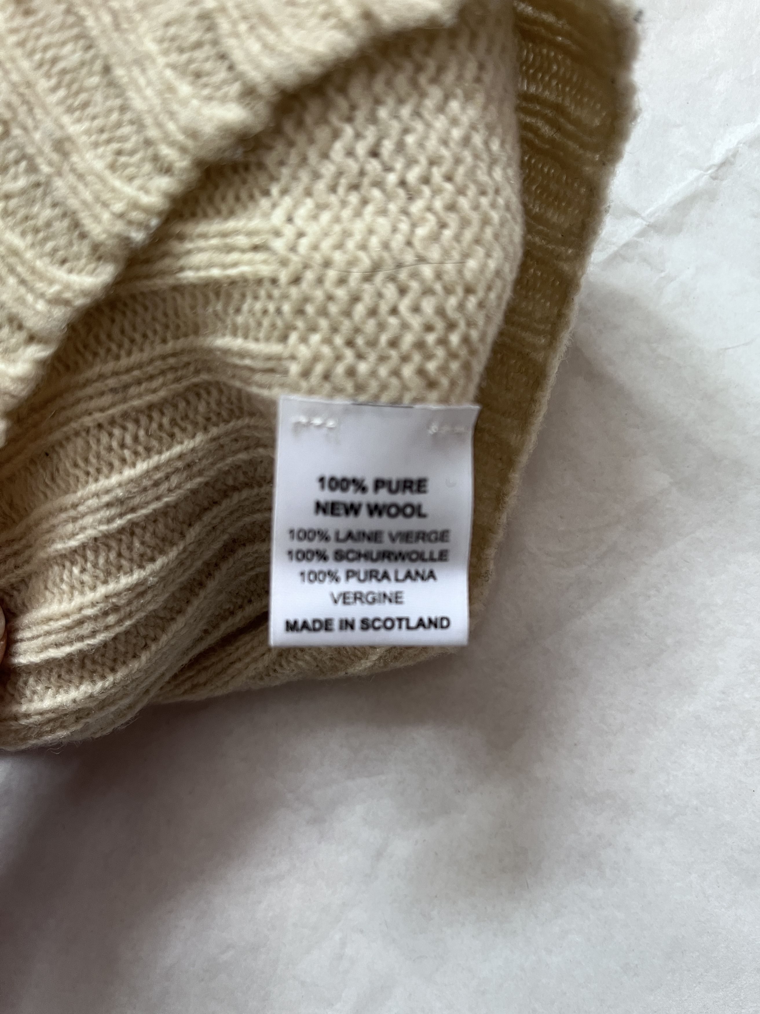 YMC YMC Oatmeal 100% Wool Sweater Made in Scotland Size M Size US M / EU 48-50 / 2 - 3 Thumbnail