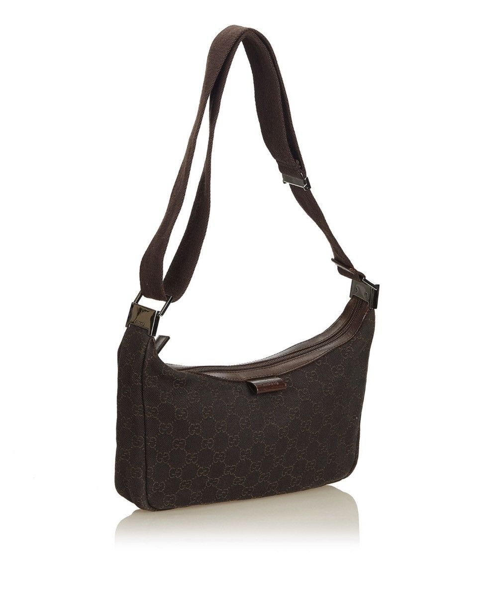 Gucci Authentic Guccissima Jacquard Shoulder Bag Black Size ONE SIZE - 4 Thumbnail