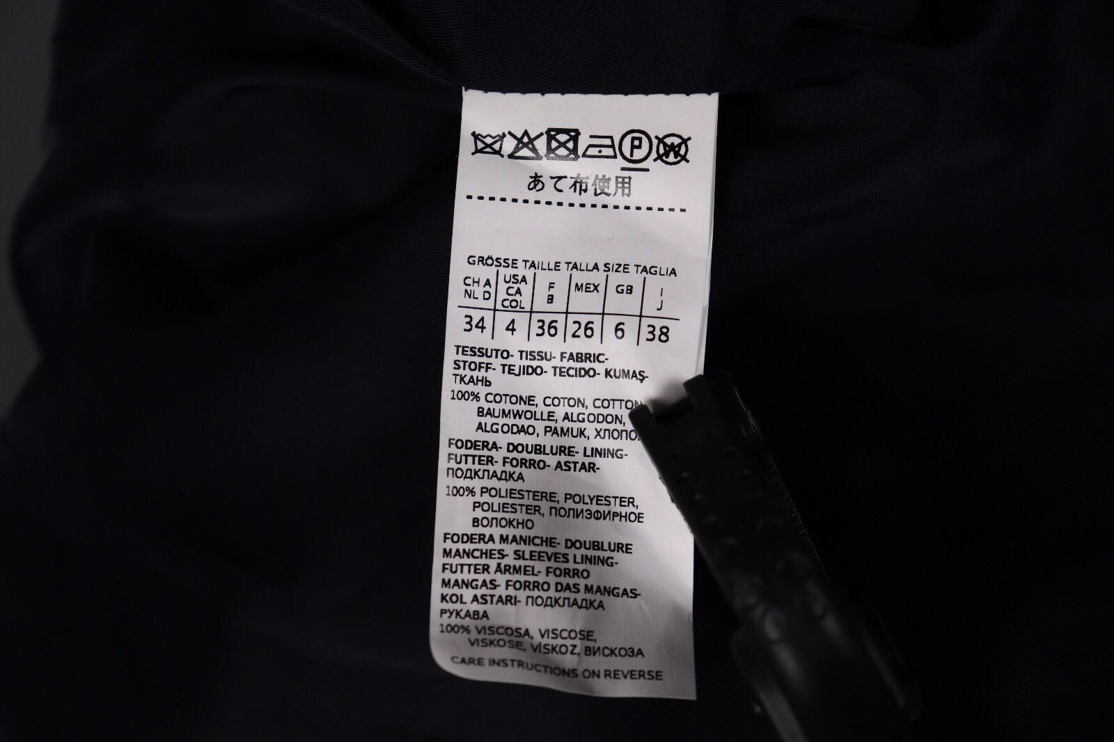Designer Weekend Max Mara Black Corduroy Jacket Size I 38 / GB 6 Size M / US 6-8 / IT 42-44 - 9 Thumbnail