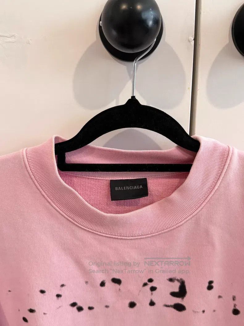 Balenciaga Balenciaga Pink Graffiti Letter Hoodie Size US XS / EU 42 / 0 - 2 Thumbnail