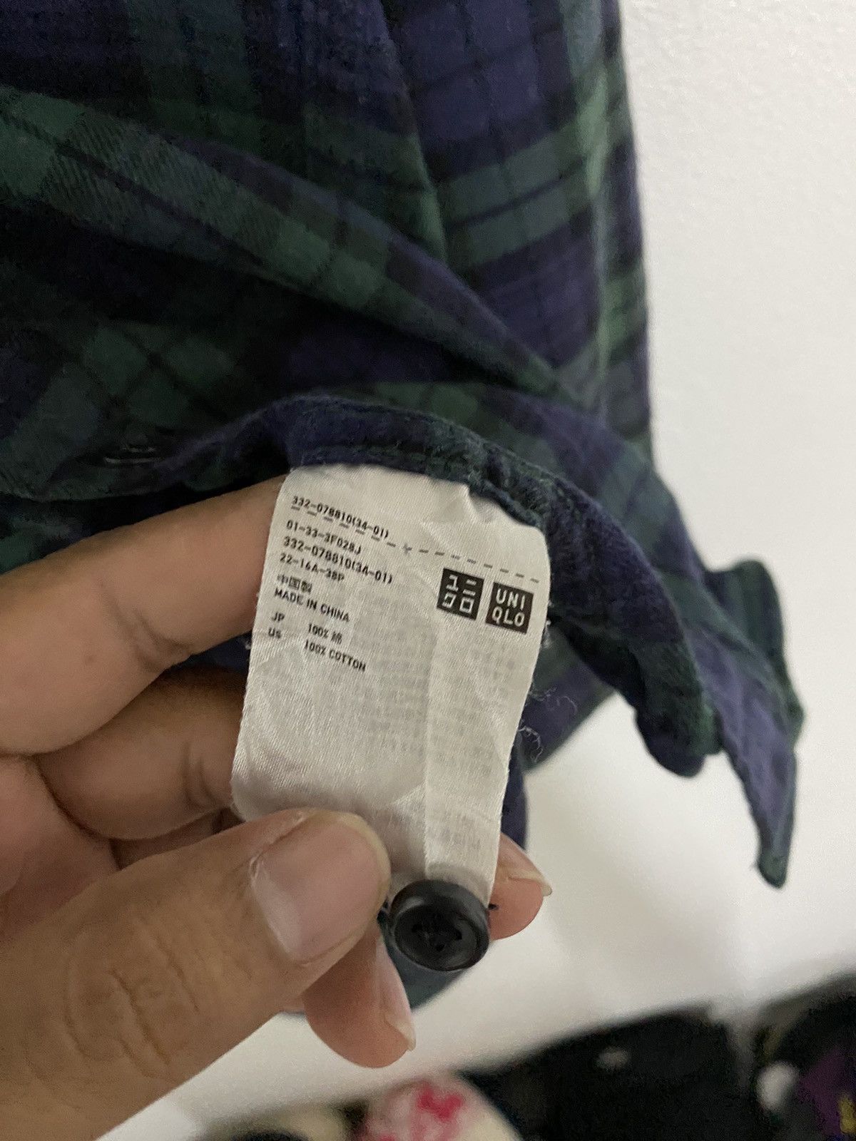 Japanese Brand × Uniqlo Japanese Brand Uniqlo Plaid Tartan Flannel Shirt Size US M / EU 48-50 / 2 - 5 Thumbnail
