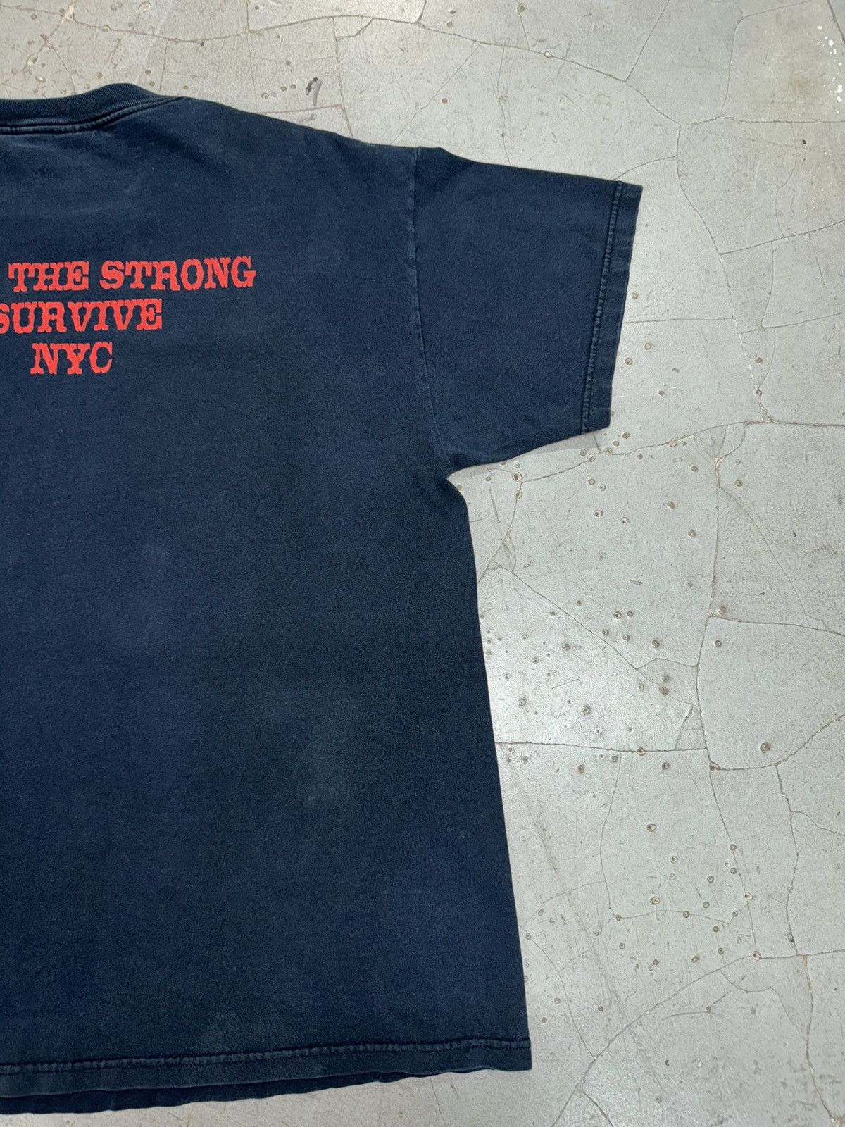 Fruit Of The Loom Vintage Hells Angels NYC Graphic Tee Size US XL / EU 56 / 4 - 9 Thumbnail