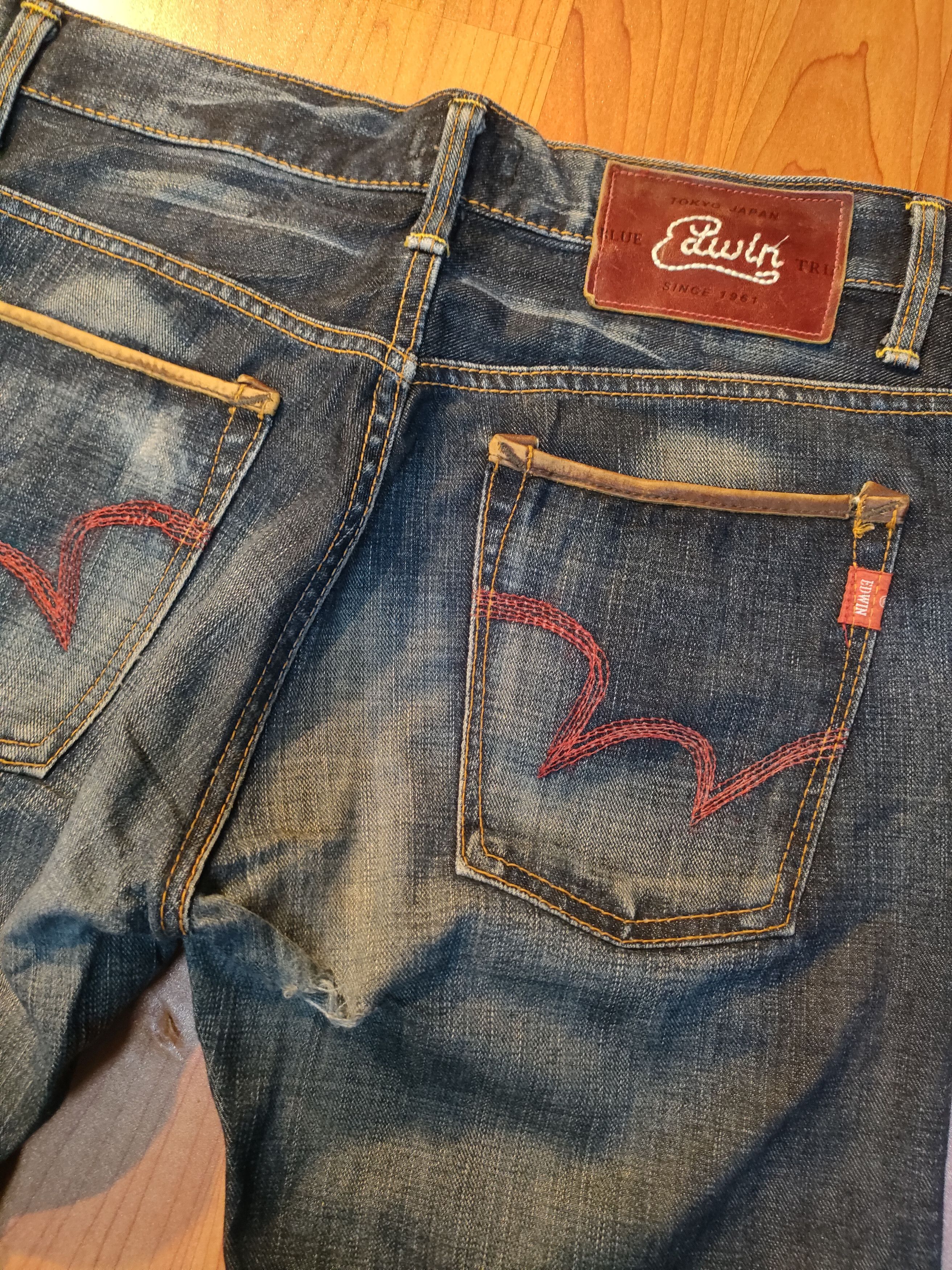 Edwin × If Six Was Nine × Japanese Brand Flare🔥🔥 Edwin Blue Trip Jeans Size US 31 - 2 Thumbnail