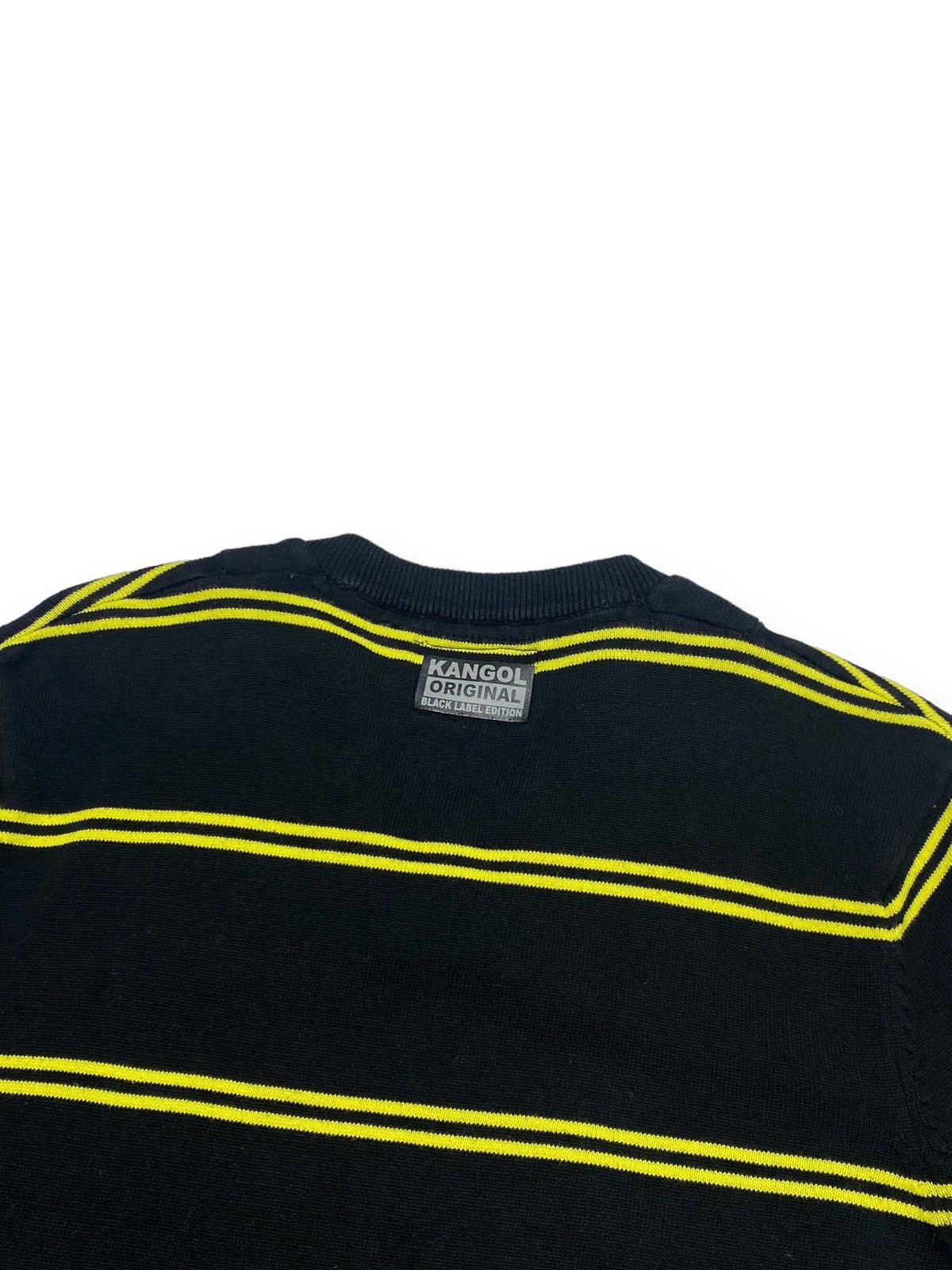 Kangol Vintage KANGOL Black Yellow Striped Sweatshirt Size US S / EU 44-46 / 1 - 7 Thumbnail