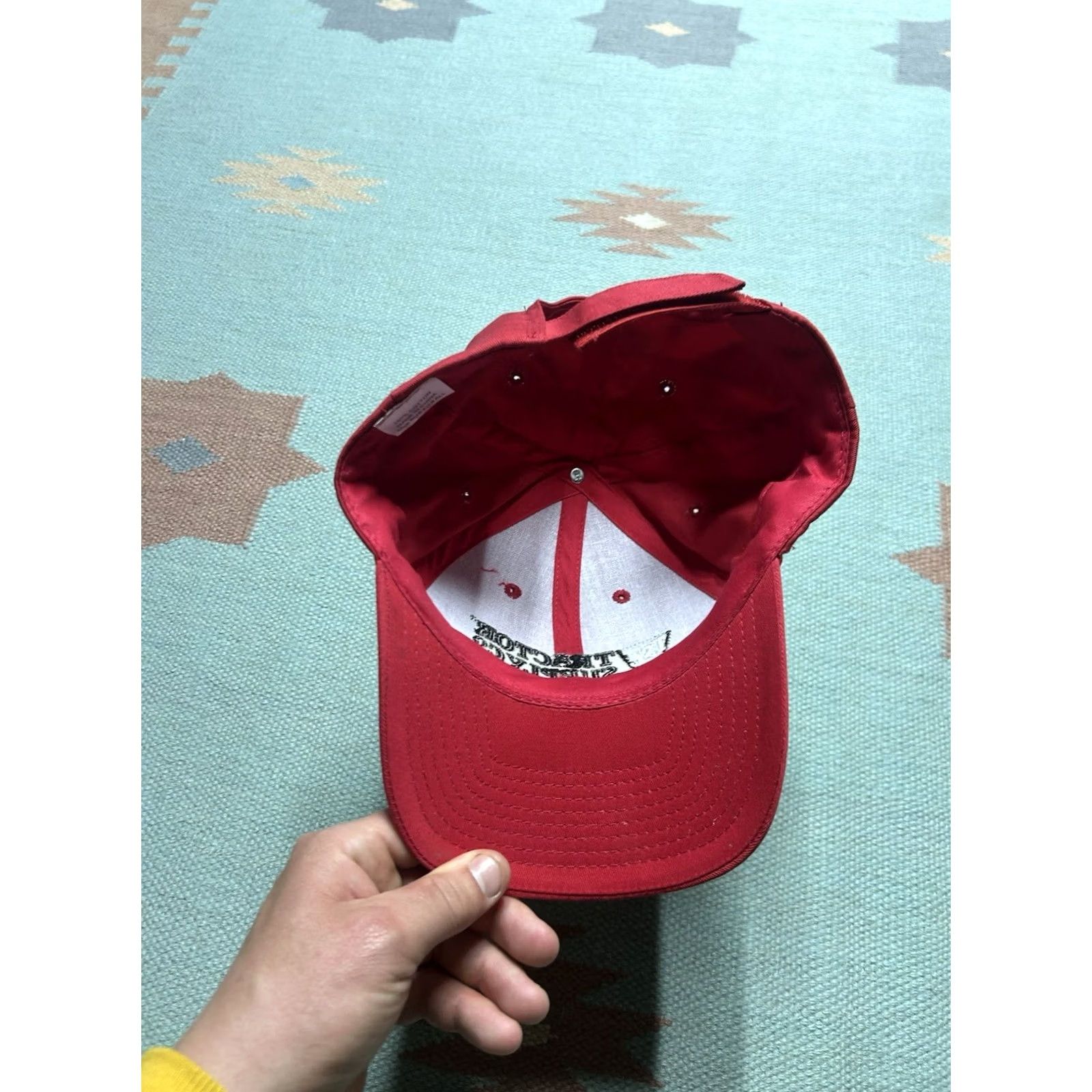 Vintage Tractor Supply Co strapback hat cap Huskee Cub Cadet farm red adjustable TSC Men Size Adjustable Hat Size ONE SIZE - 7 Thumbnail