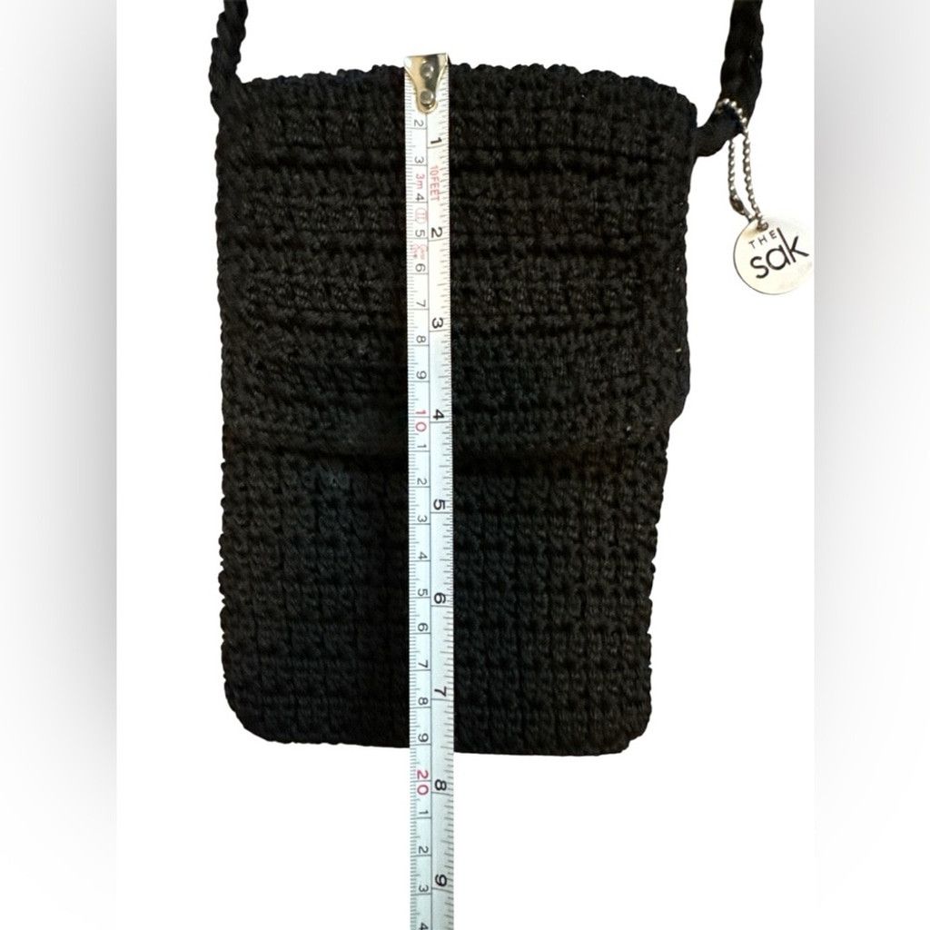 The Sak The Sak Black Crochet Fold Over Long Crossbody Bag #C Size ONE SIZE - 5 Thumbnail
