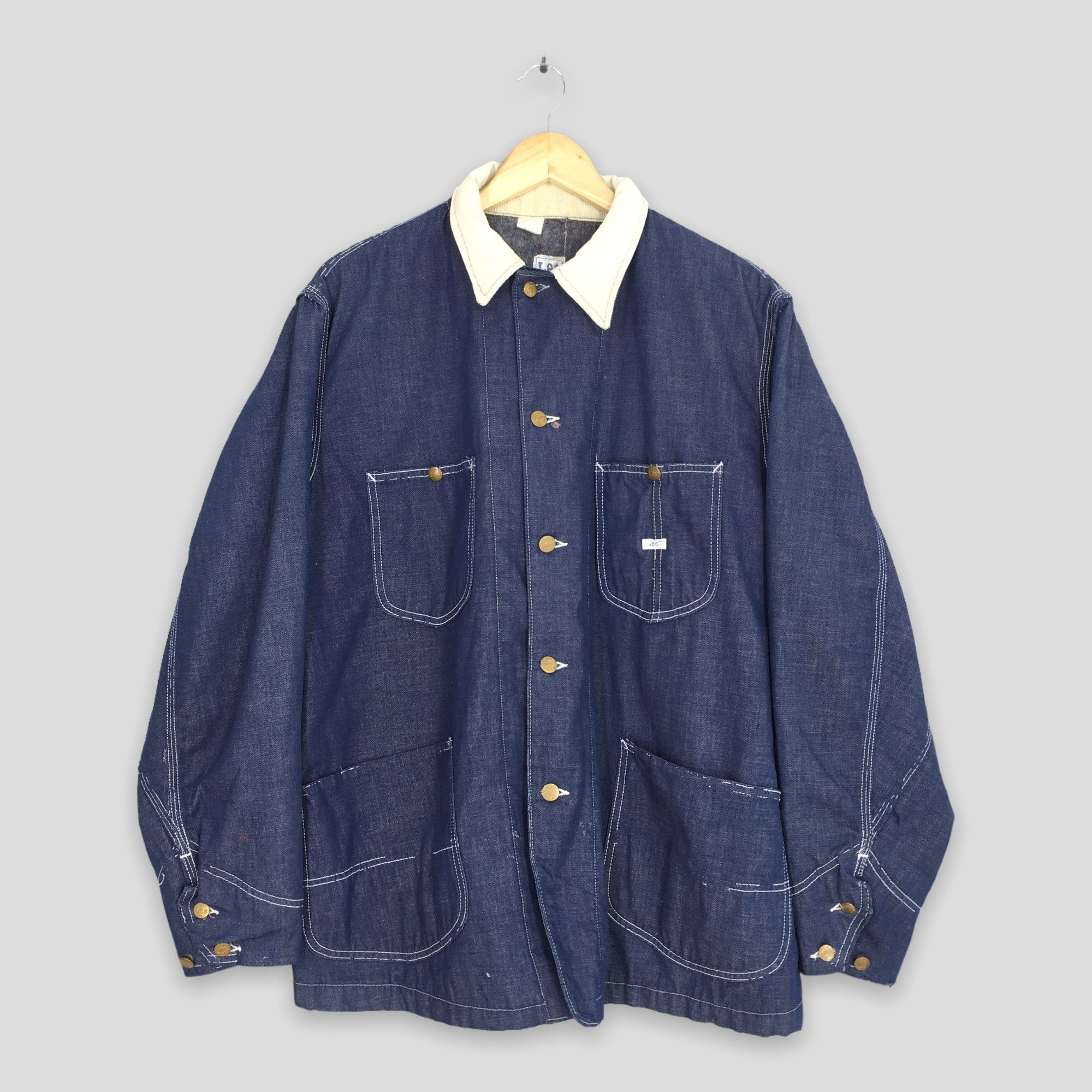 Lee Vintage 70's Lee Usa Sanforized Workwear Chore Jacket Large Size US L / EU 52-54 / 3 - 1 Thumbnail