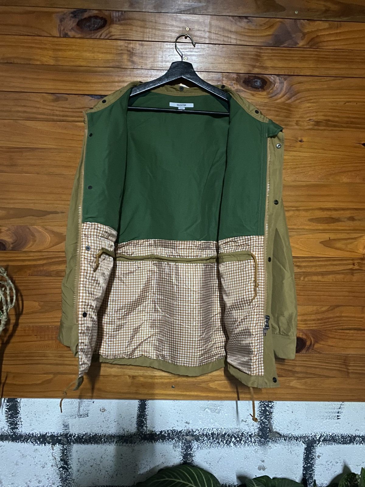 Japanese Brand Vintage-Style Yamawaki Gloster Field Jacket – Tan Hooded Size US M / EU 48-50 / 2 - 8 Thumbnail