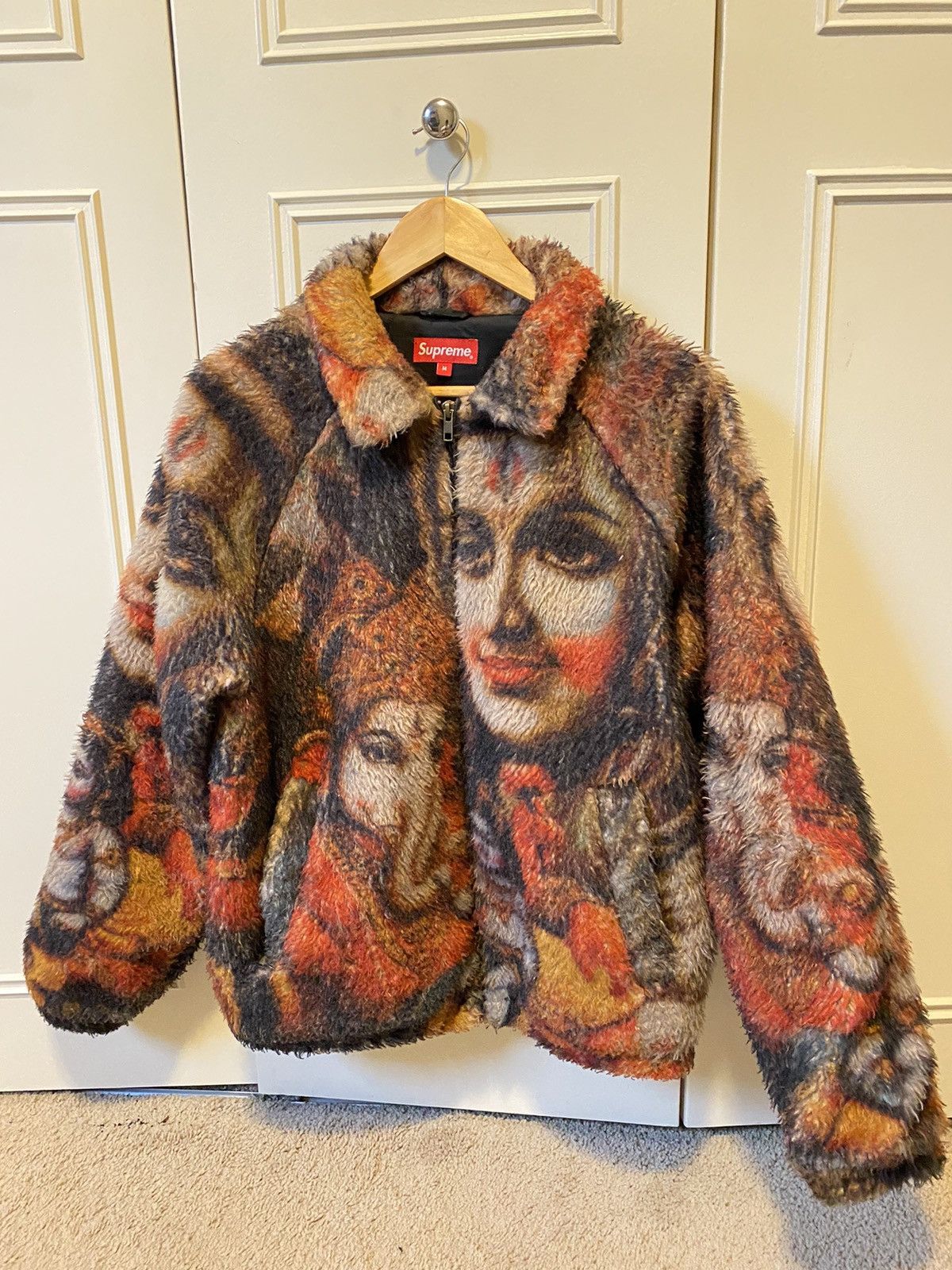 Supreme ganesh faux hot sale fur jacket black