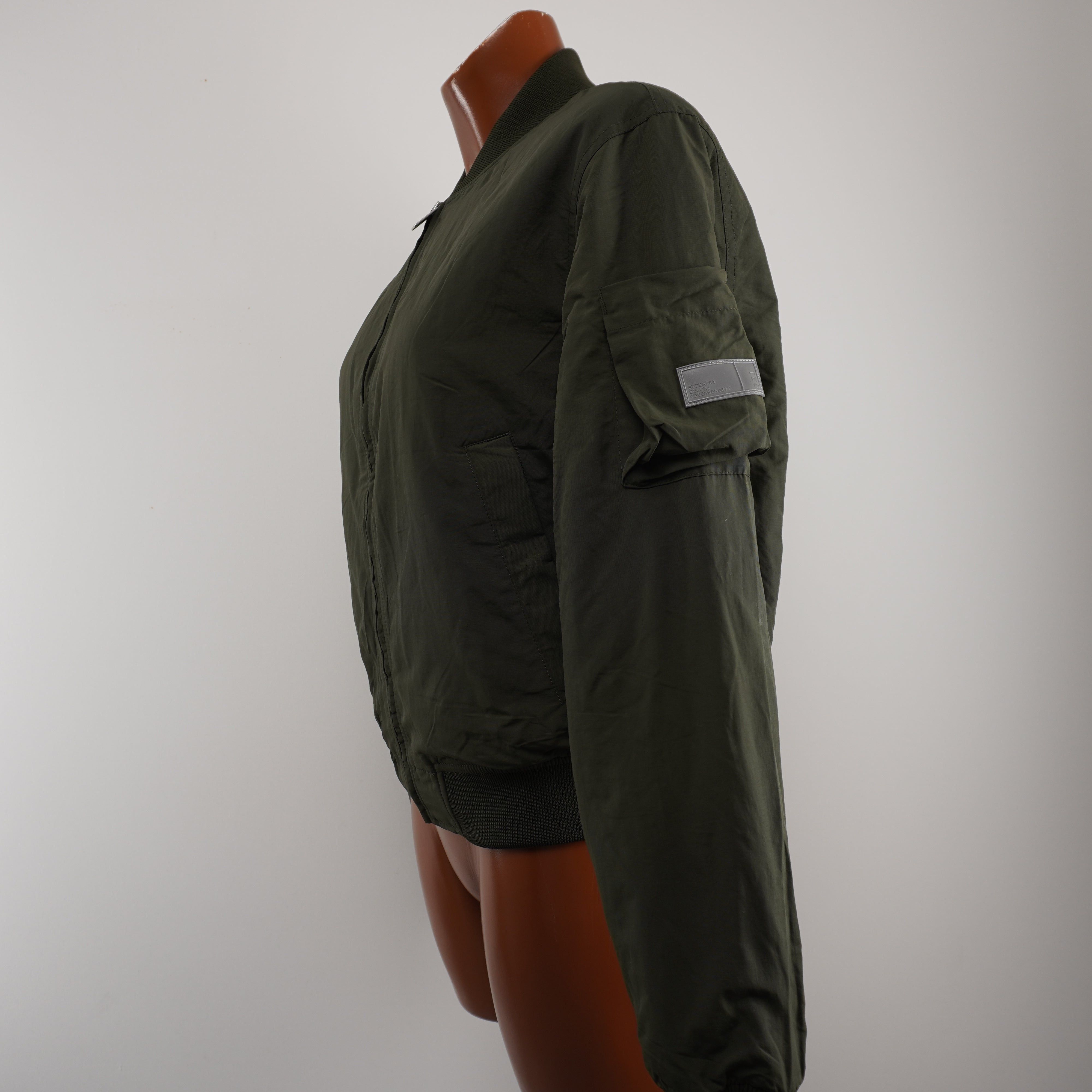 Superdry New Women's Superdry Khaki Bomber Jacket Size M / US 6-8 / IT 42-44 - 4 Thumbnail