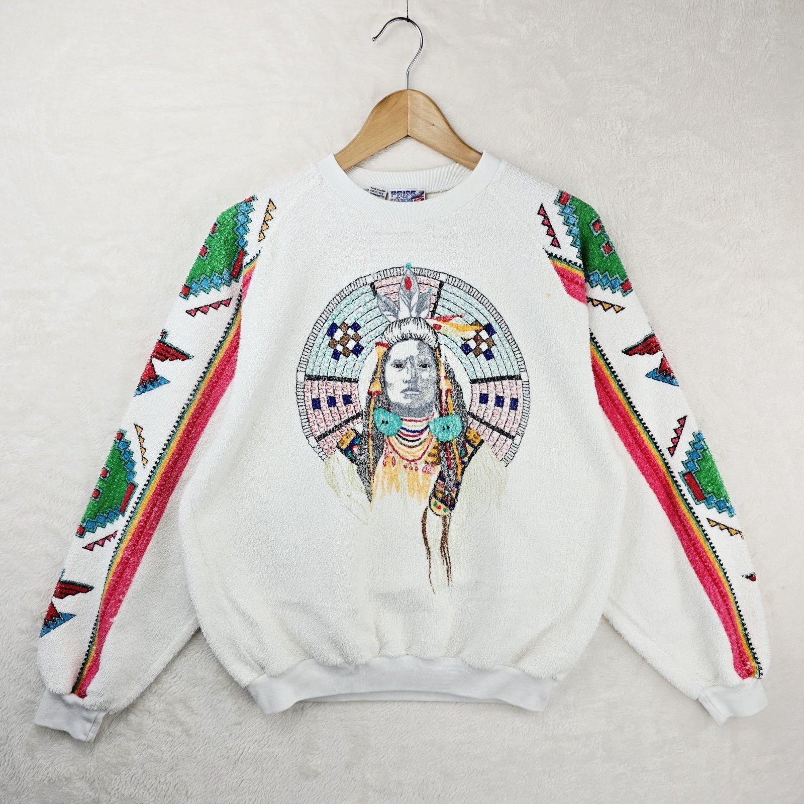 Other Vintage Pride of the West Terry Sweatshirt Medium Indian Size US M / EU 48-50 / 2 - 2 Thumbnail