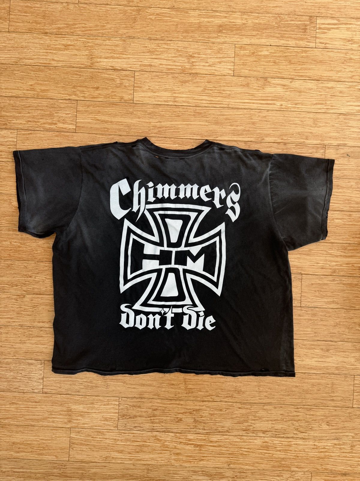 HMDD HMDD Distressed Cross Tee Size US XL / EU 56 / 4 - 2 Thumbnail