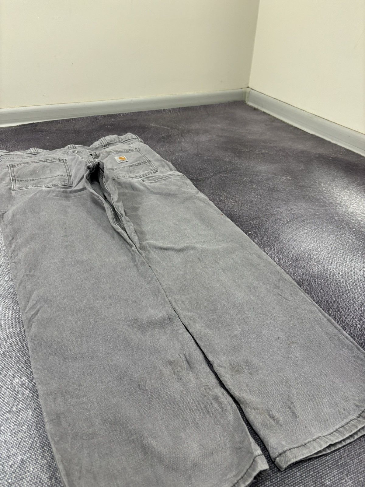 Carhartt Vintage Carhartt Y2K Relaxed Fit Gray Work Carpenter Pants Size US 34 / EU 50 - 5 Thumbnail