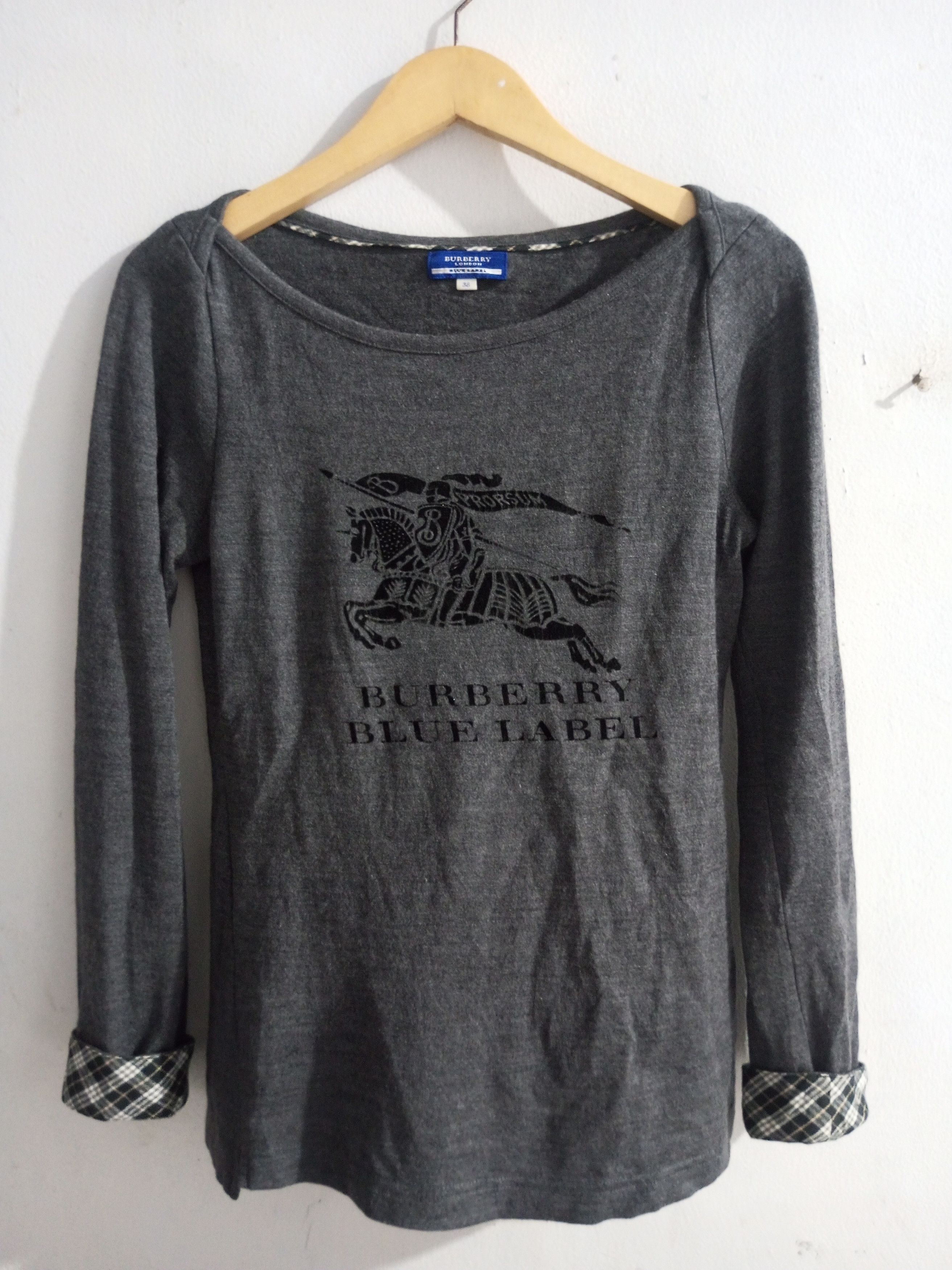 Burberry Burberry london blue label prorsum big logo long sleeve tee Size S / US 4 / IT 40 - 2 Thumbnail