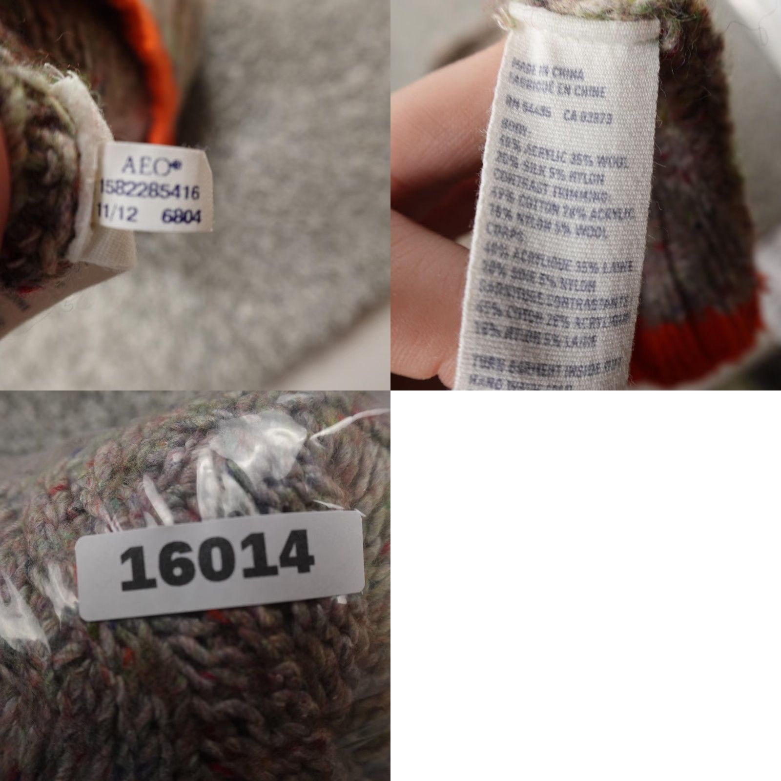 American Eagle Outfitters American Eagle Sweater Womens L Gray Silk Wool Cable Knit Crewneck Sweat er Size L / US 10 / IT 46 - 8 Thumbnail