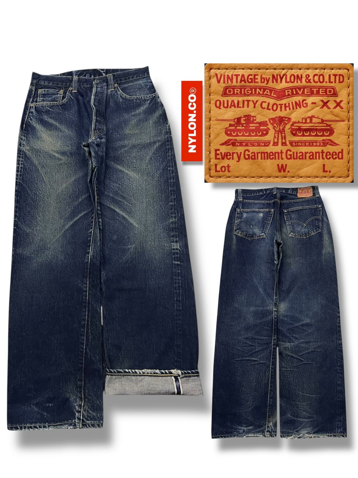 Sugar Cane Baggy Vintage by NYLON & CO., LTD - Japanese Selvedge Denim Size US 30 / EU 46 - 1 Thumbnail