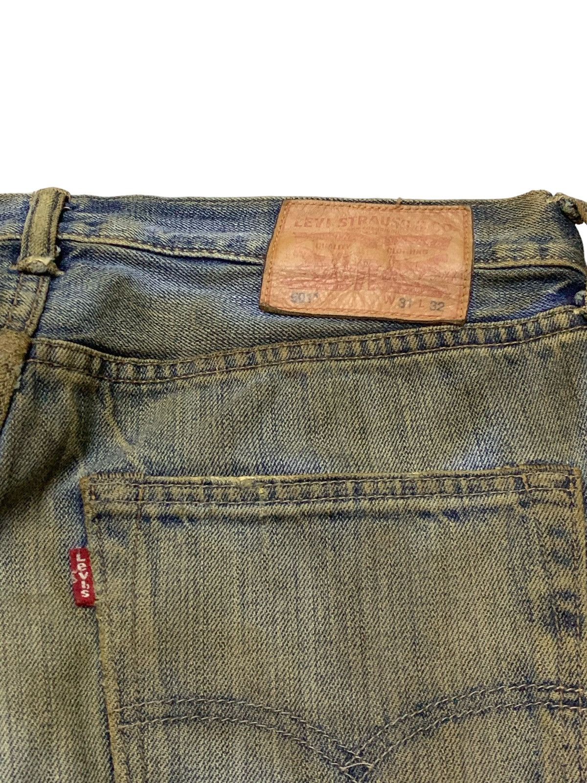 Hysteric Glamour × Levi's × Vintage Levis 501 Vintage Muddy Wash Distressed Jeans Size US 31 - 14 Thumbnail