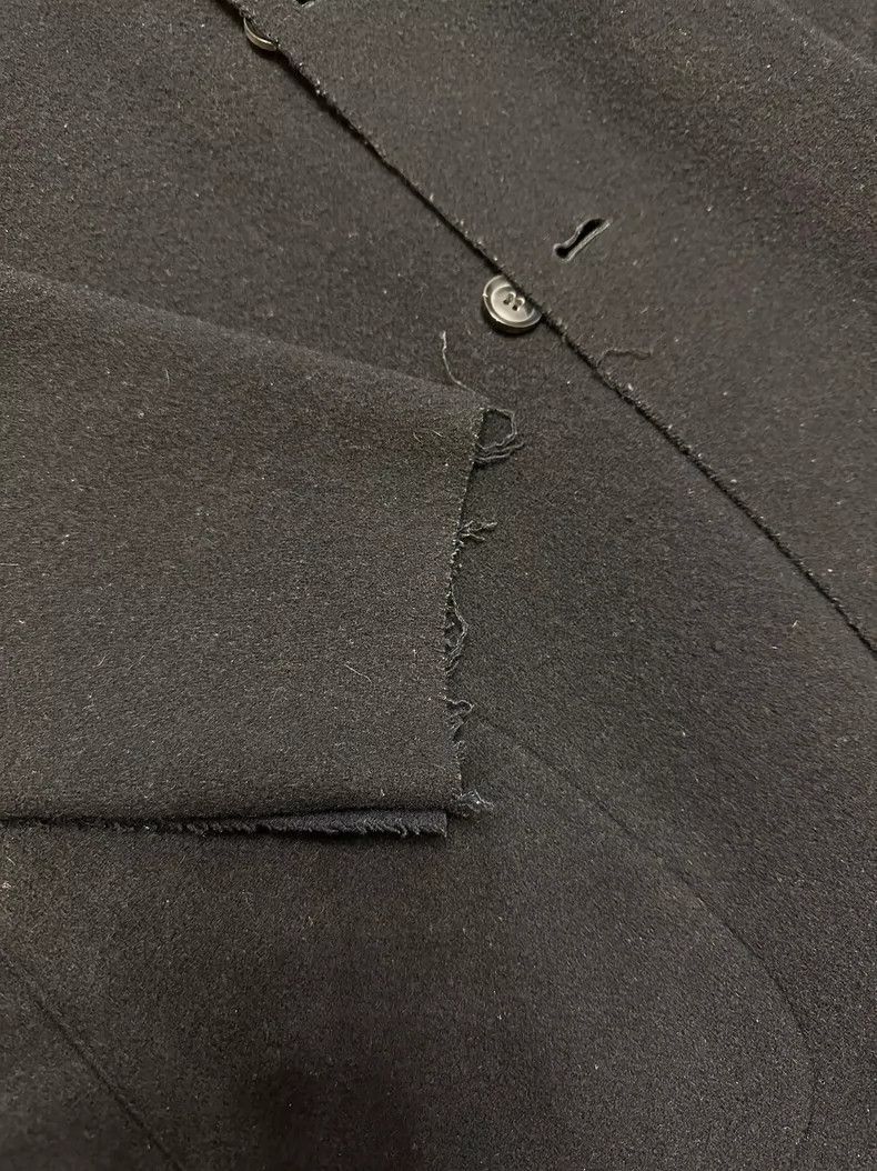 Yohji Yamamoto Yohji Yamamoto Yohji Yamamoto Long Wool Coat Black Blue-25 Size US M / EU 48-50 / 2 - 2 Thumbnail