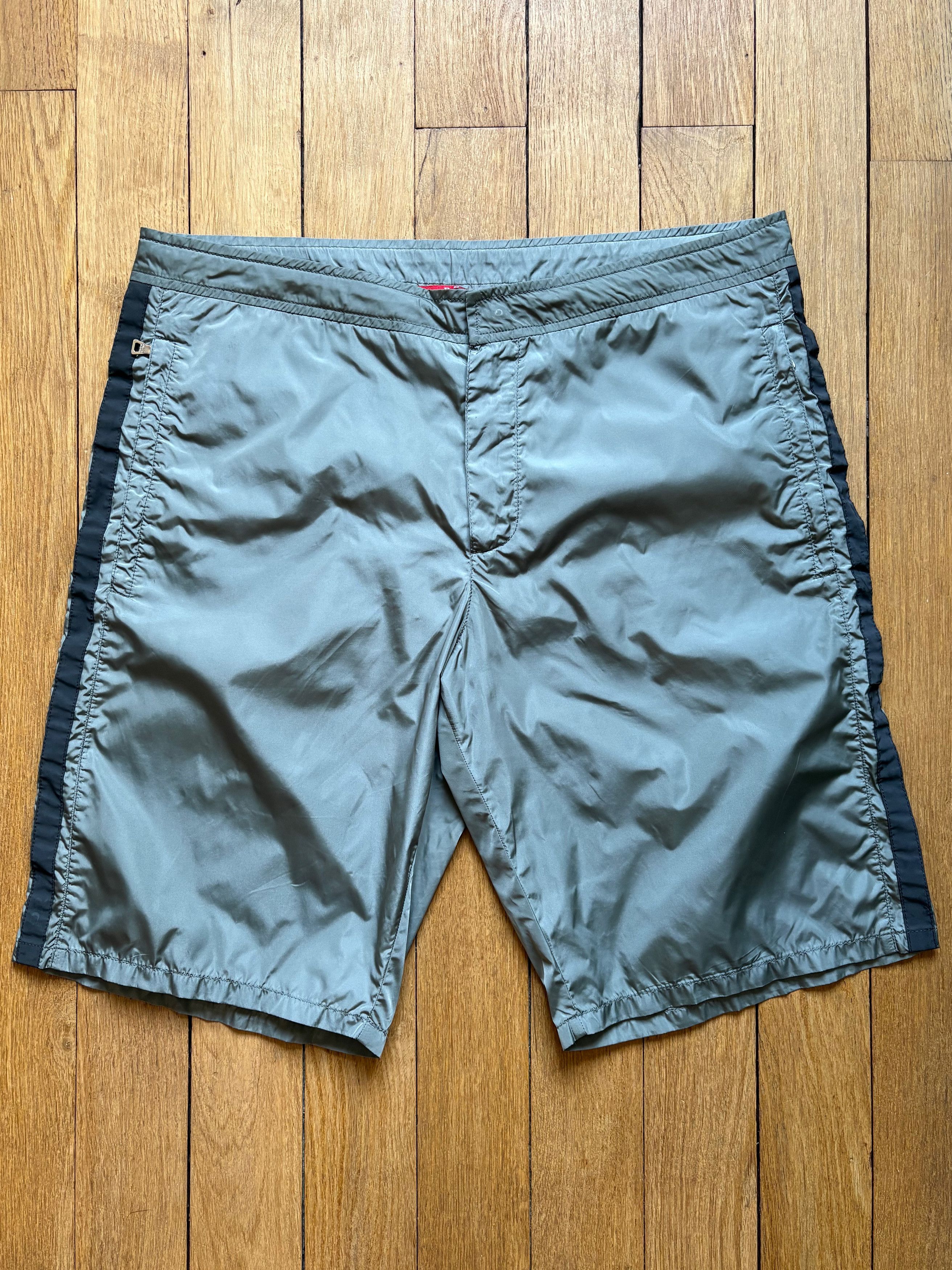 Prada Prada mens grey swim shorts Size US 32 / EU 48 - 1 Thumbnail