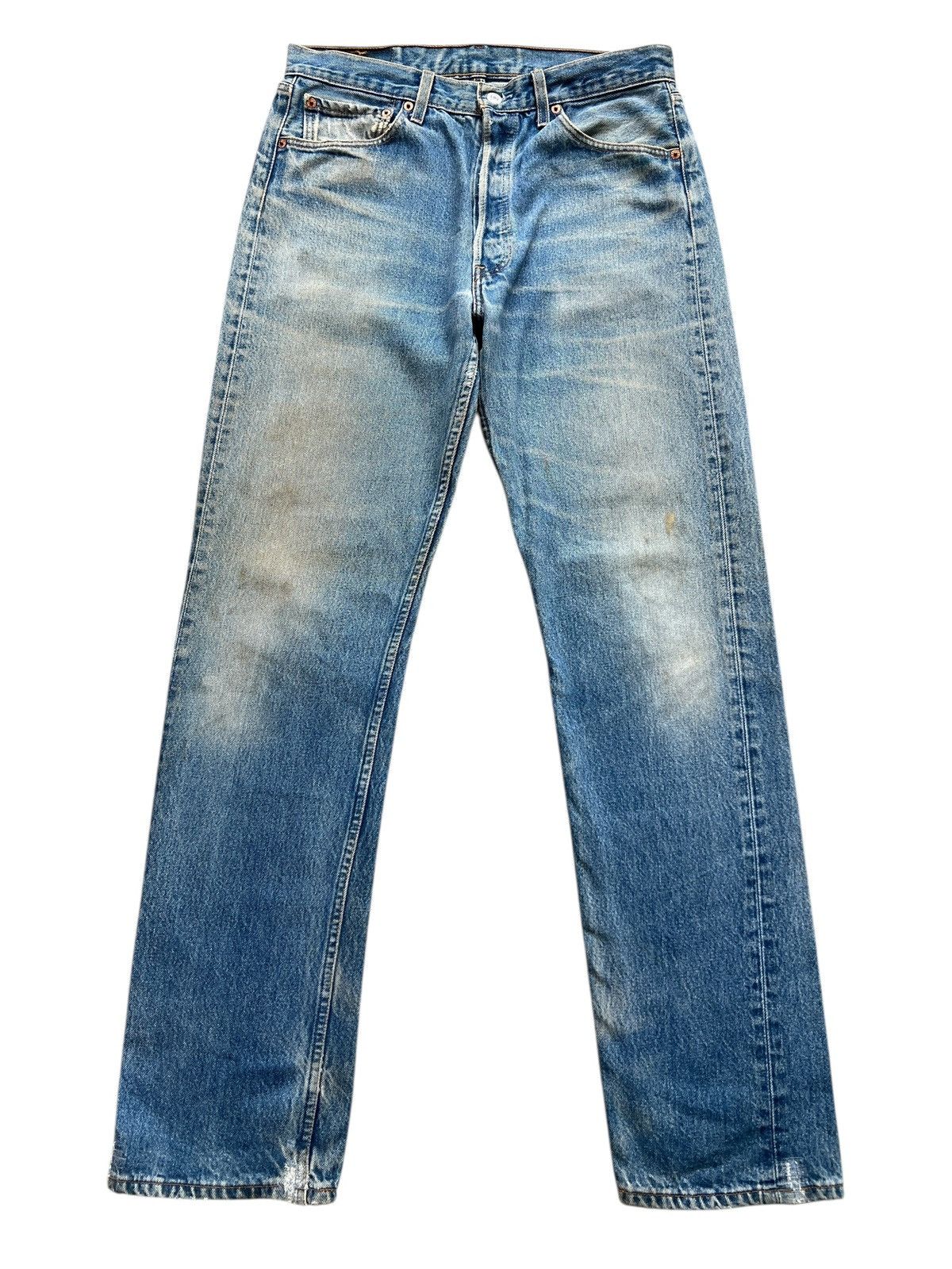 Levi's Vintage Levis 501 Distressed Denim Jeans 33x33 Size US 33 - 2 Thumbnail