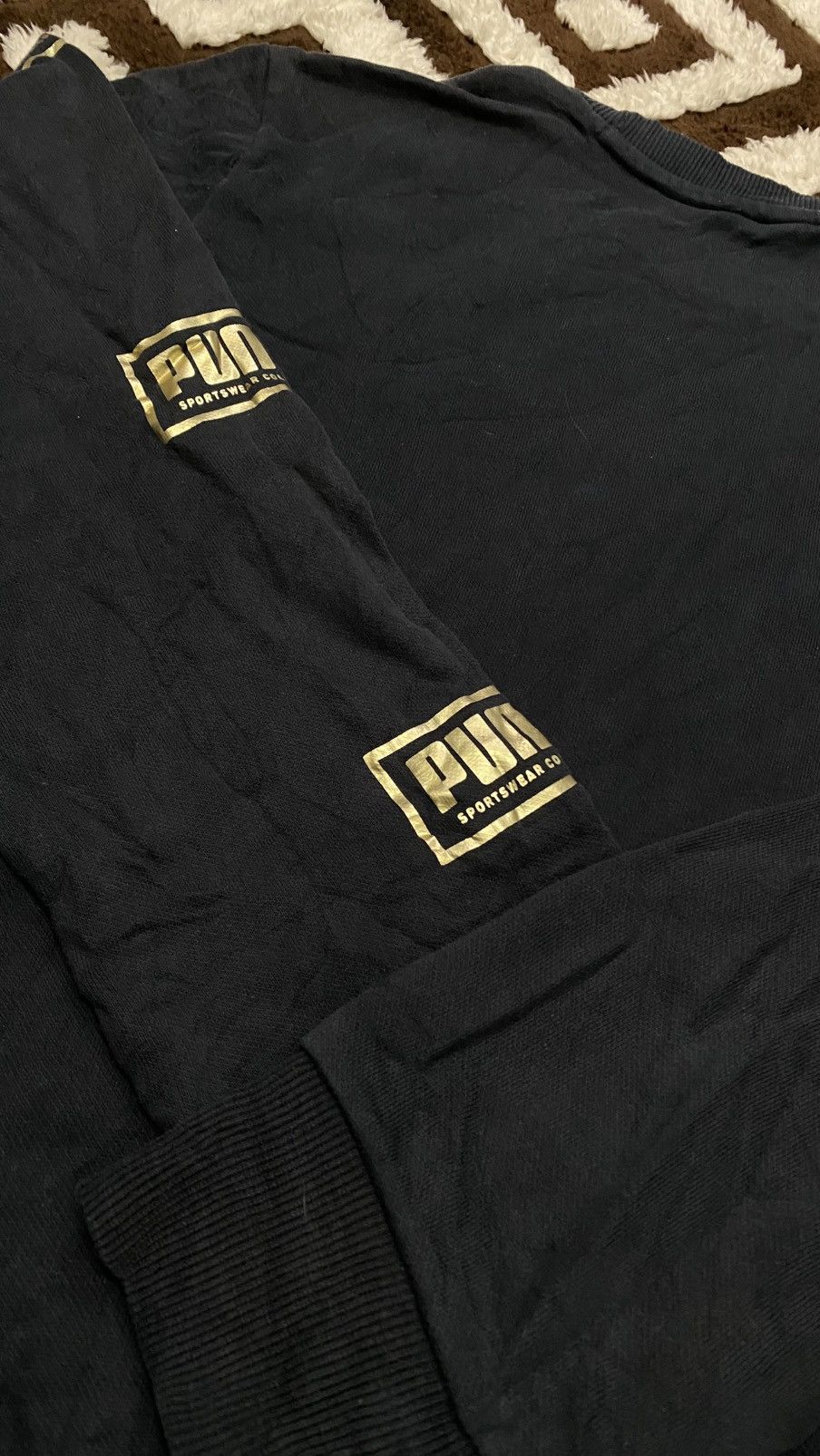 Puma RARE Gold Puma Sweatshirt Size US L / EU 52-54 / 3 - 6 Thumbnail